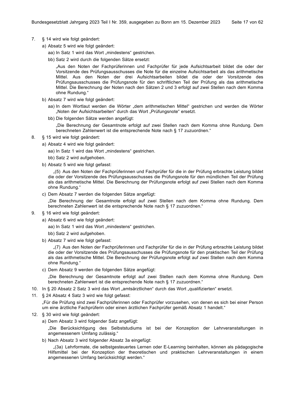 BGBl. 2023, Seite 17 — Originalseite als Abbildung