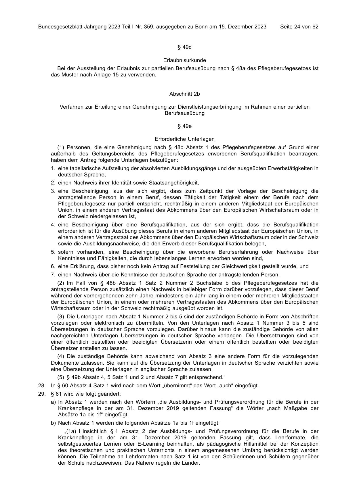 BGBl. 2023, Seite 24 — Originalseite als Abbildung