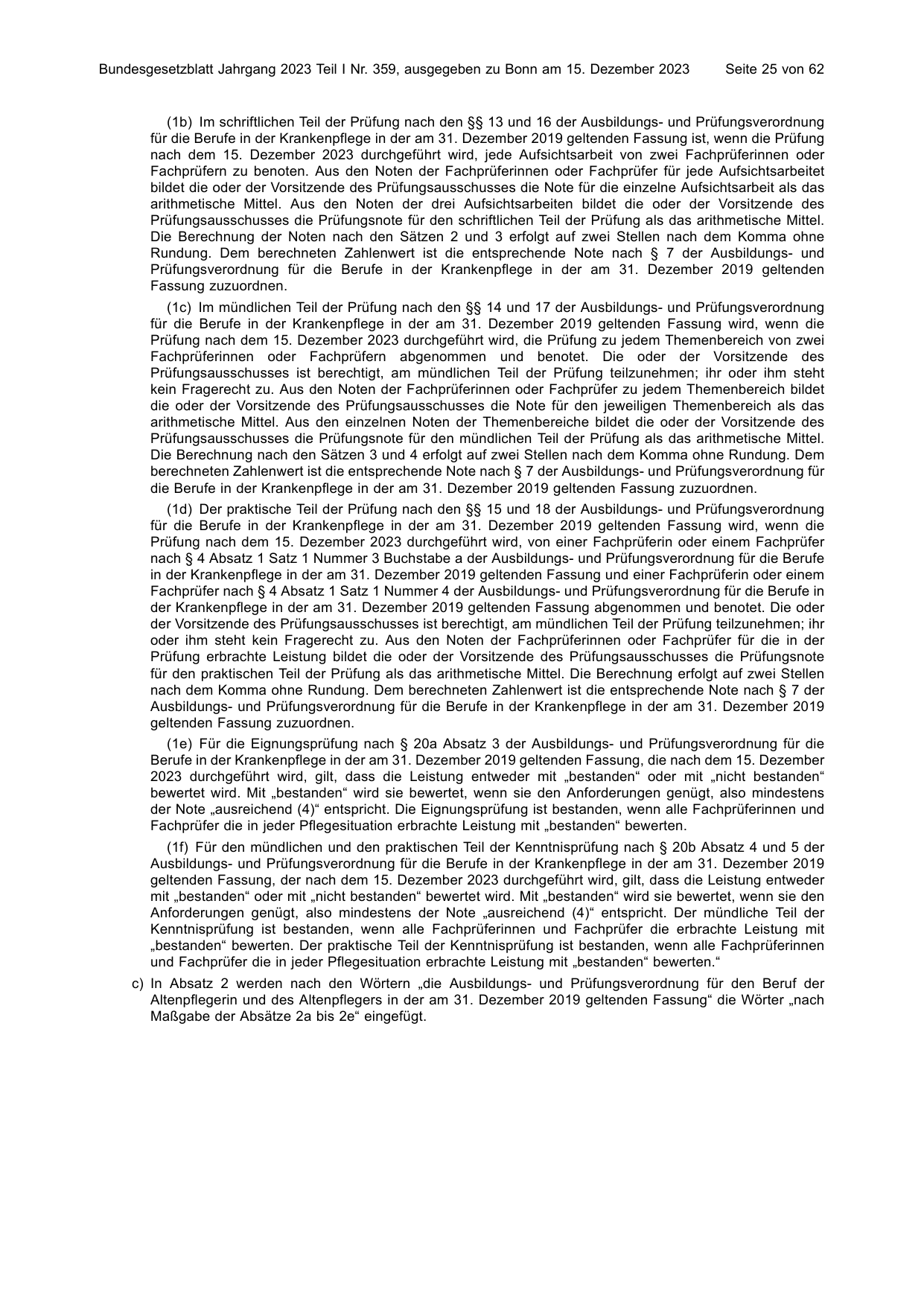 BGBl. 2023, Seite 25 — Originalseite als Abbildung