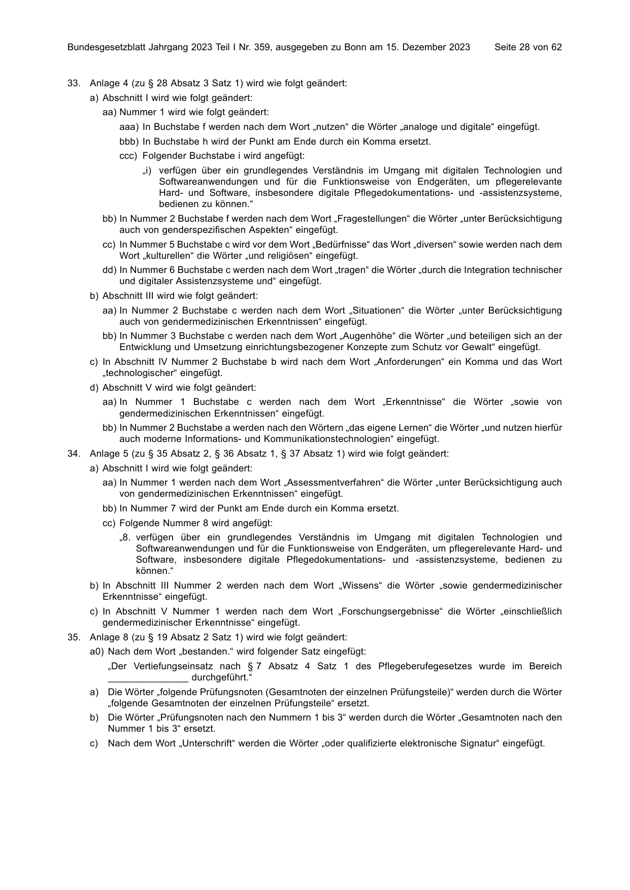 BGBl. 2023, Seite 28 — Originalseite als Abbildung