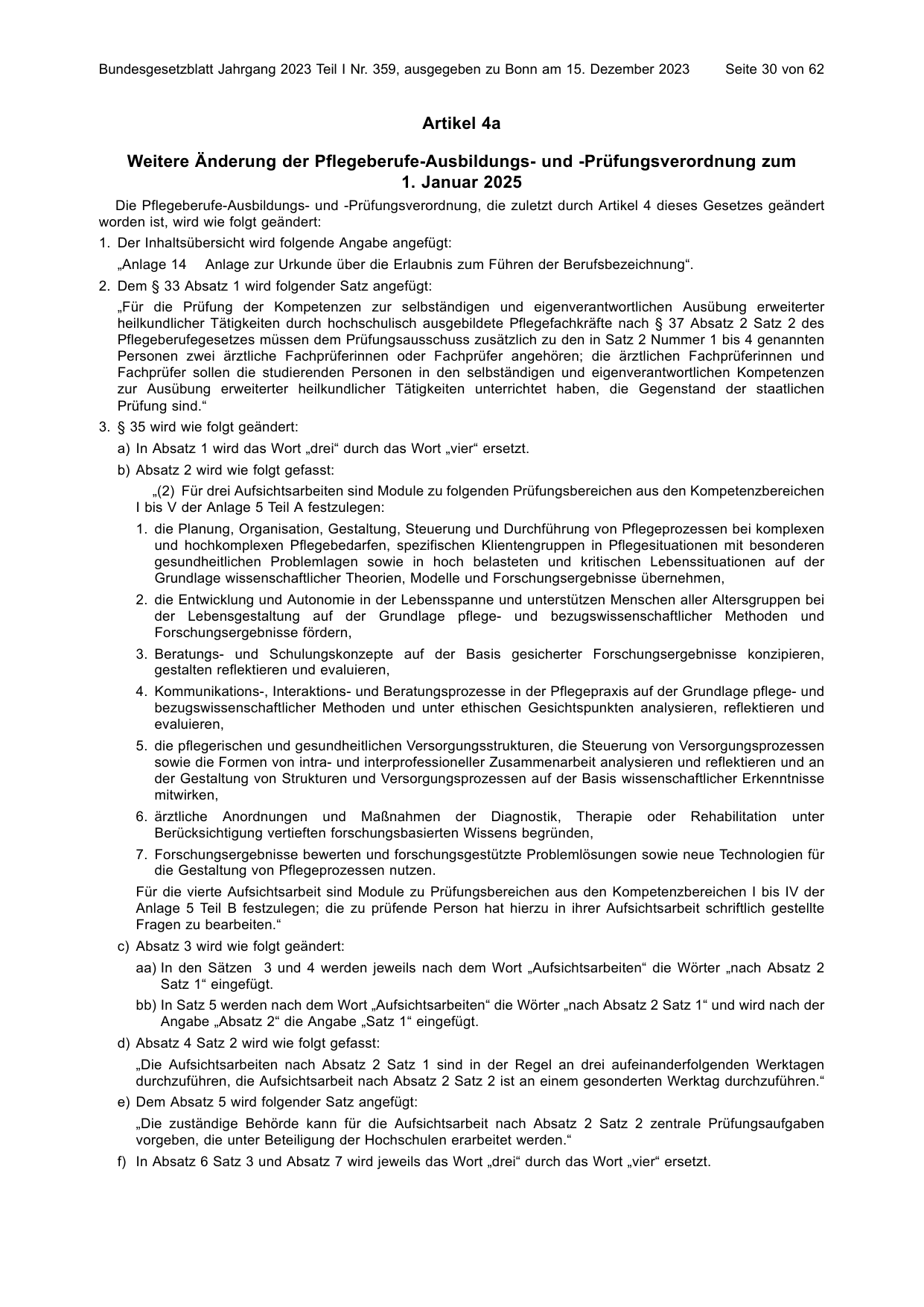 BGBl. 2023, Seite 30 — Originalseite als Abbildung