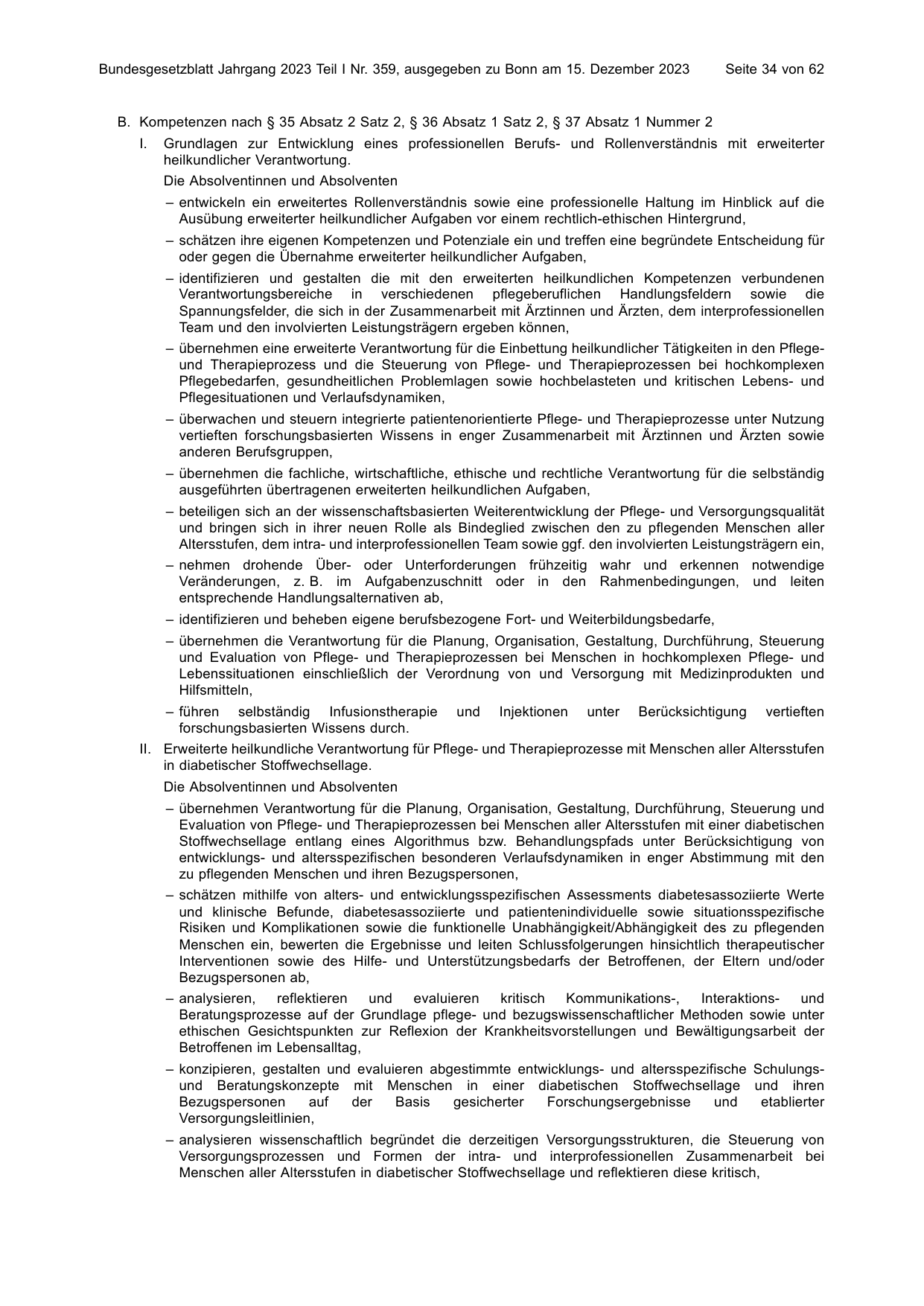 BGBl. 2023, Seite 34 — Originalseite als Abbildung