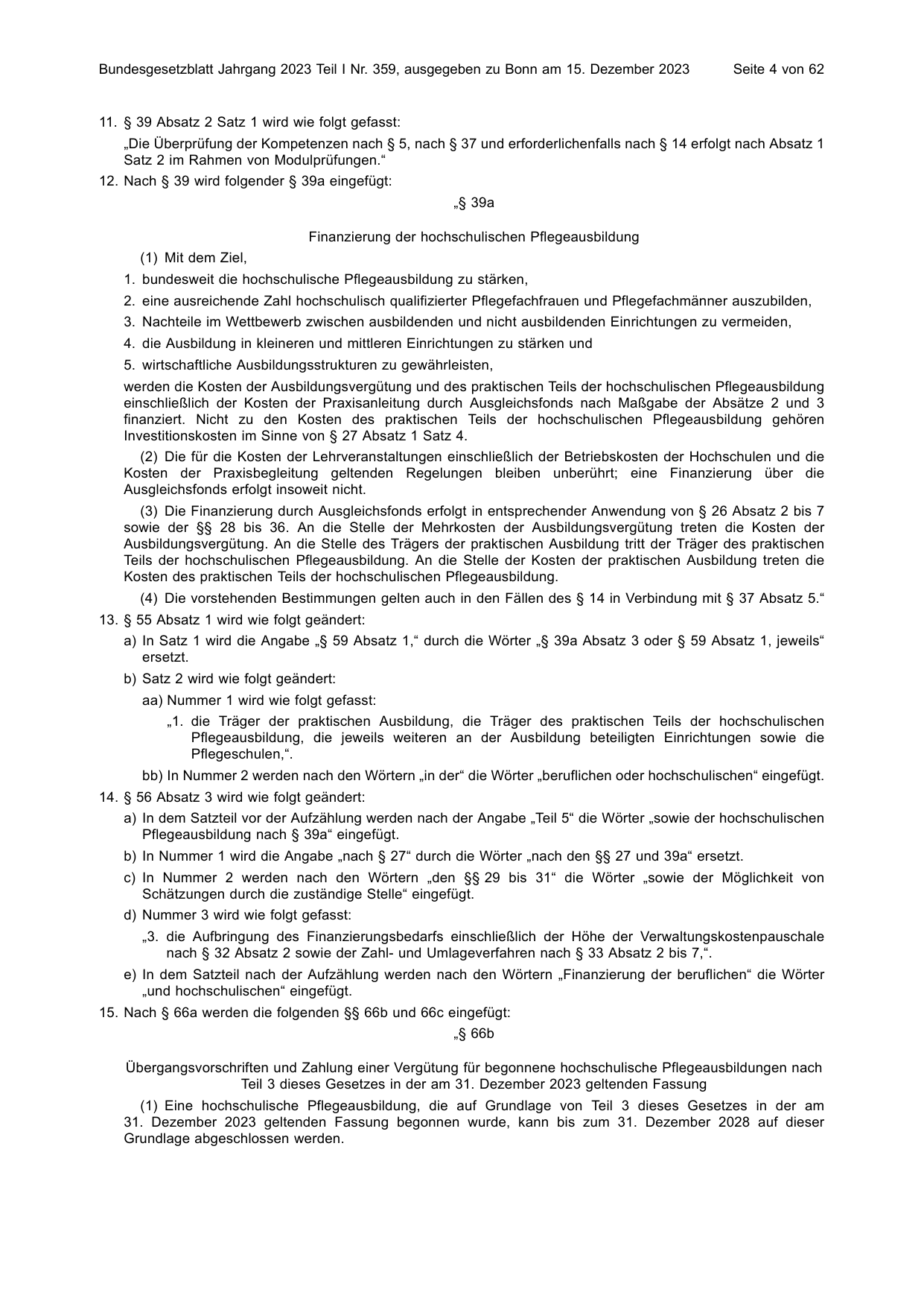 BGBl. 2023, Seite 4 — Originalseite als Abbildung