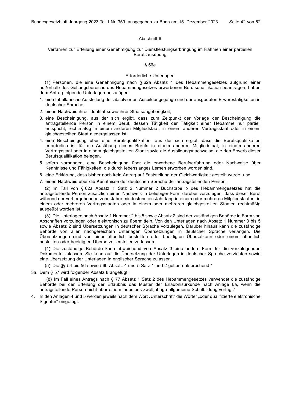 BGBl. 2023, Seite 42 — Originalseite als Abbildung