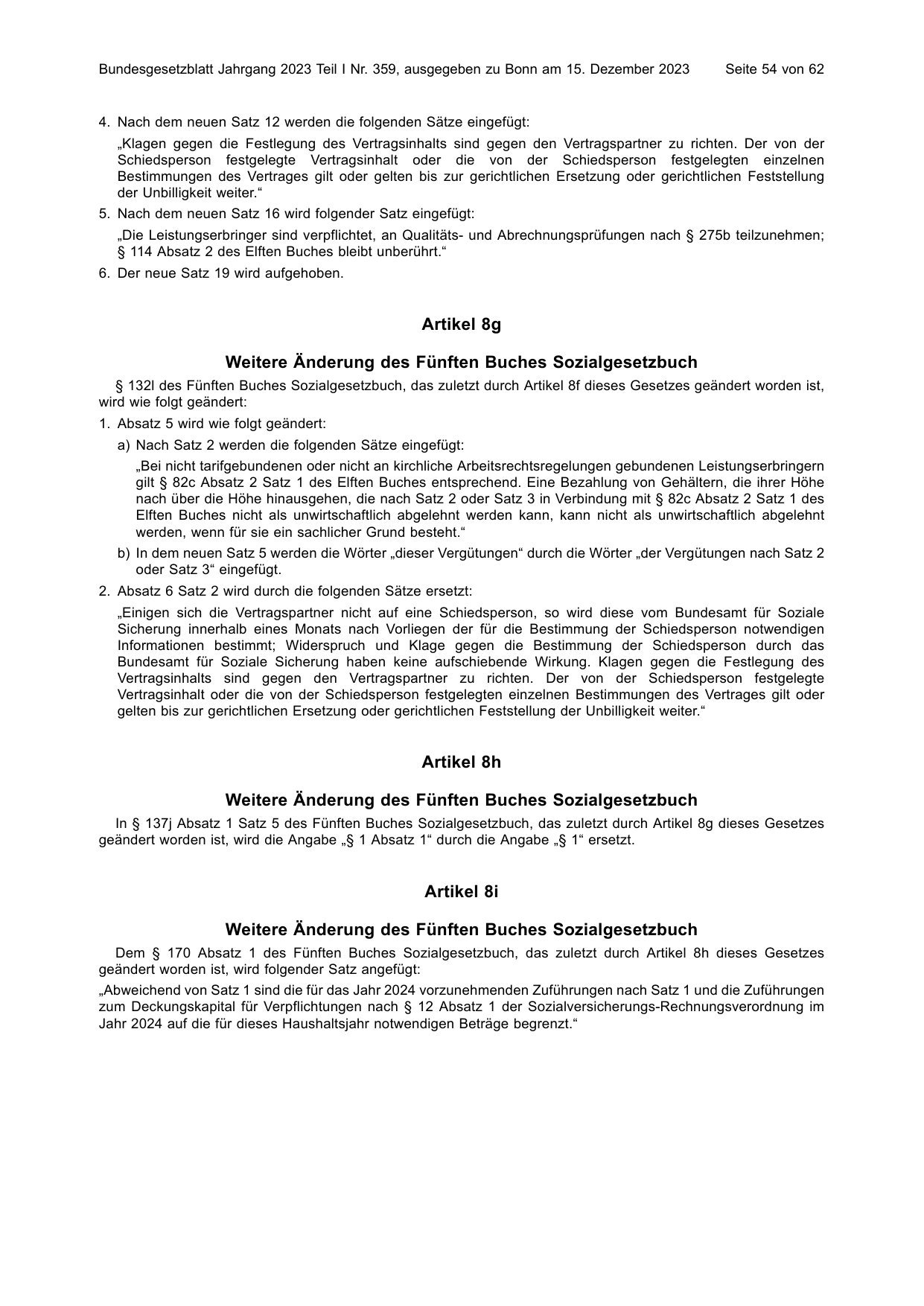 BGBl. 2023, Seite 54 — Originalseite als Abbildung