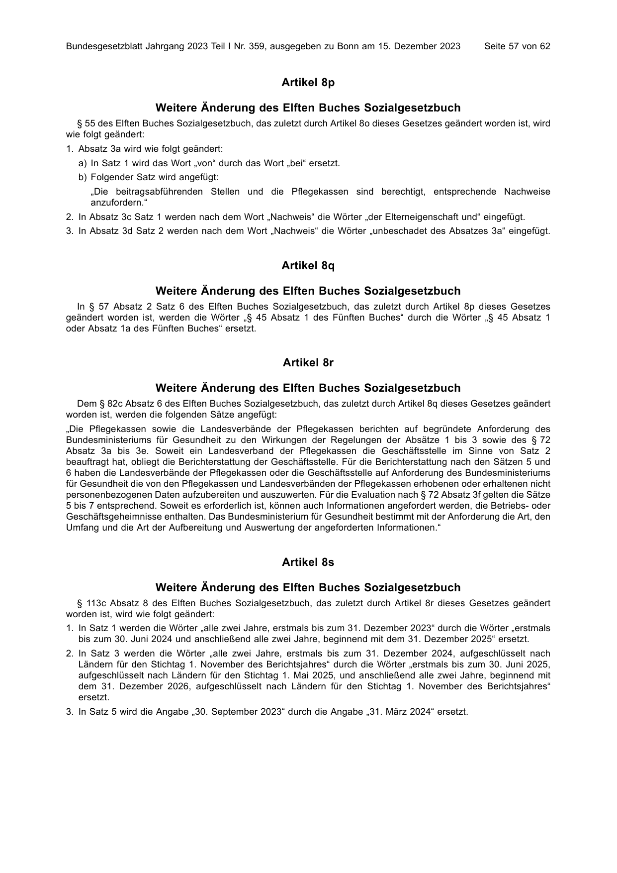 BGBl. 2023, Seite 57 — Originalseite als Abbildung