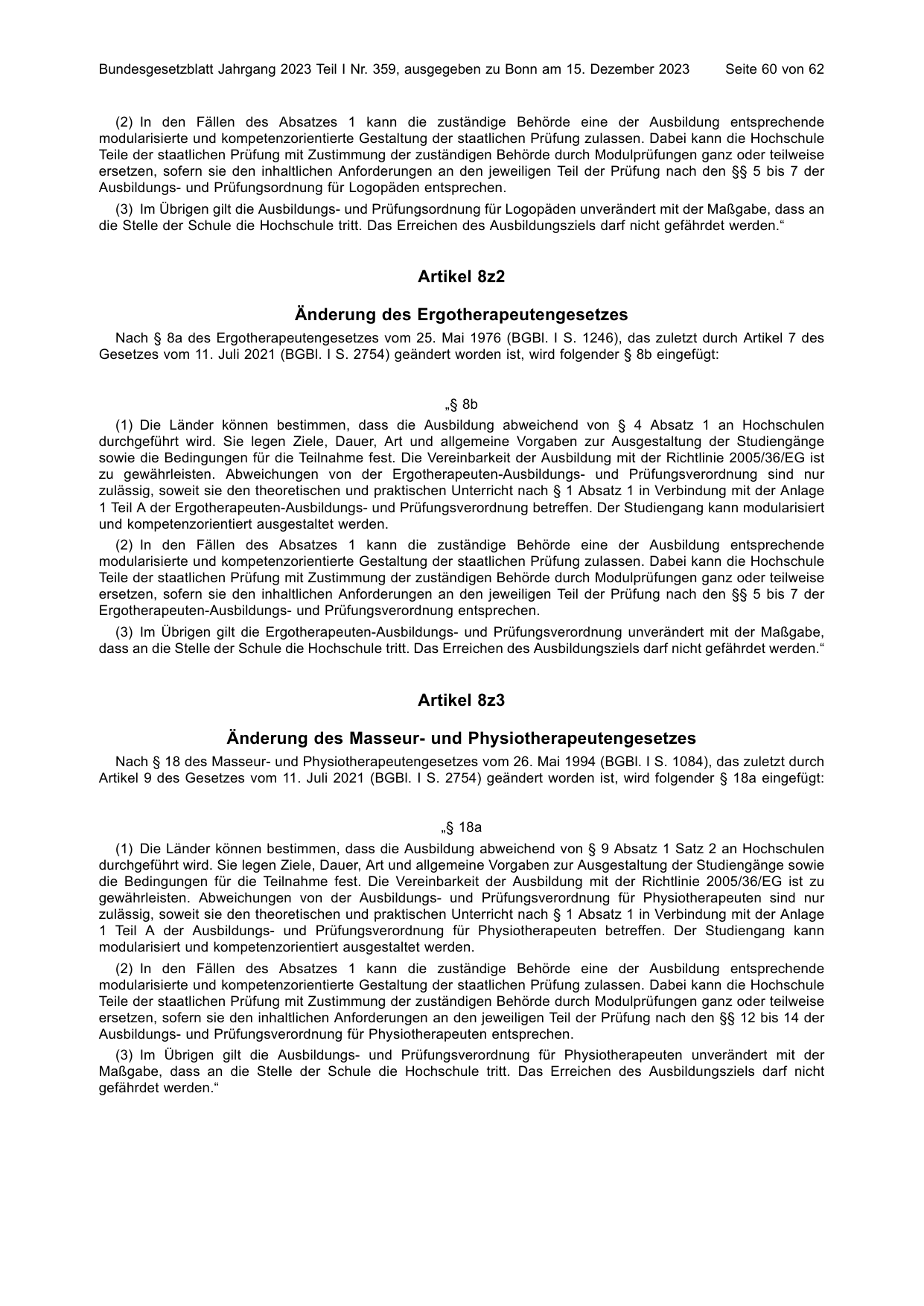 BGBl. 2023, Seite 60 — Originalseite als Abbildung