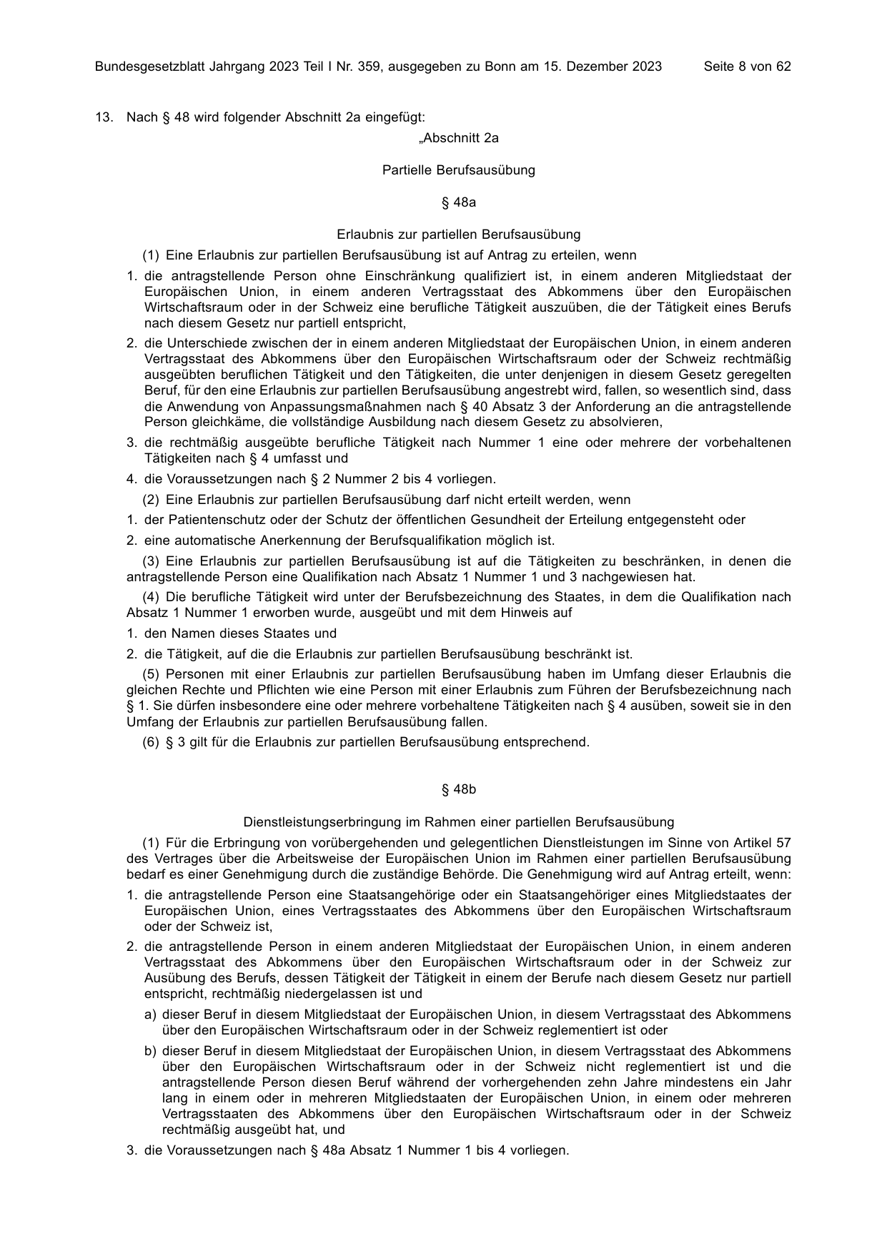 BGBl. 2023, Seite 8 — Originalseite als Abbildung