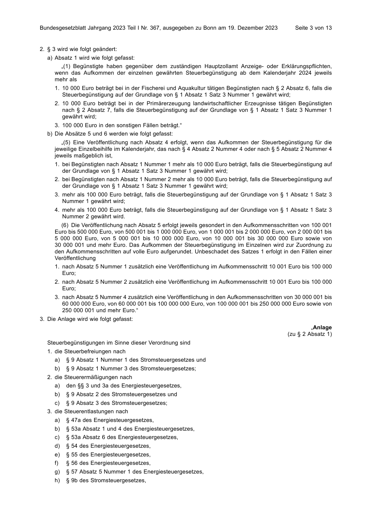 BGBl. 2023, Seite 3 — Originalseite als Abbildung