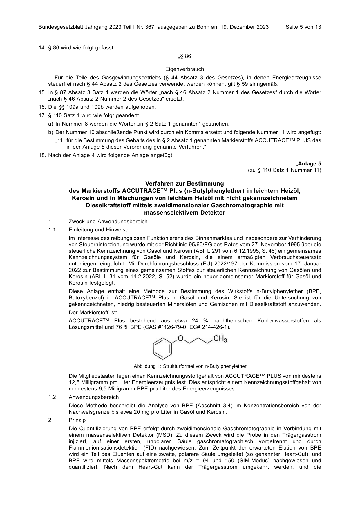 BGBl. 2023, Seite 5 — Originalseite als Abbildung