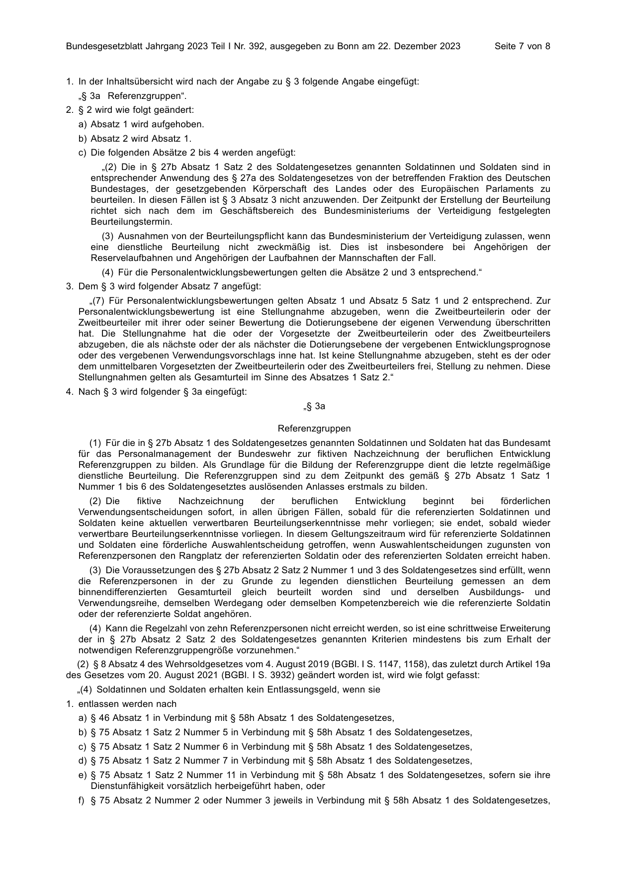 BGBl. 2023, Seite 7 — Originalseite als Abbildung