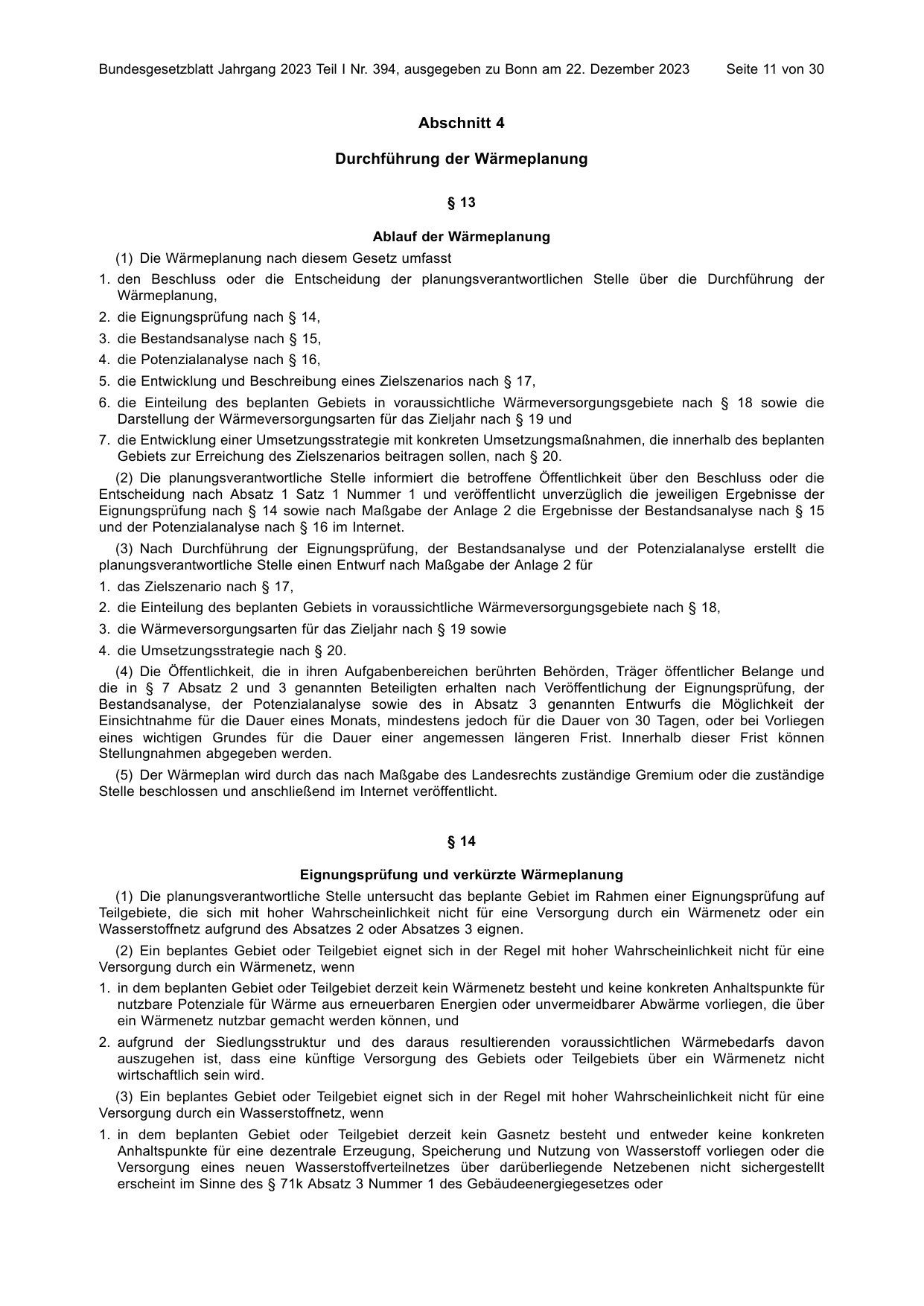 BGBl. 2023, Seite 11 — Originalseite als Abbildung