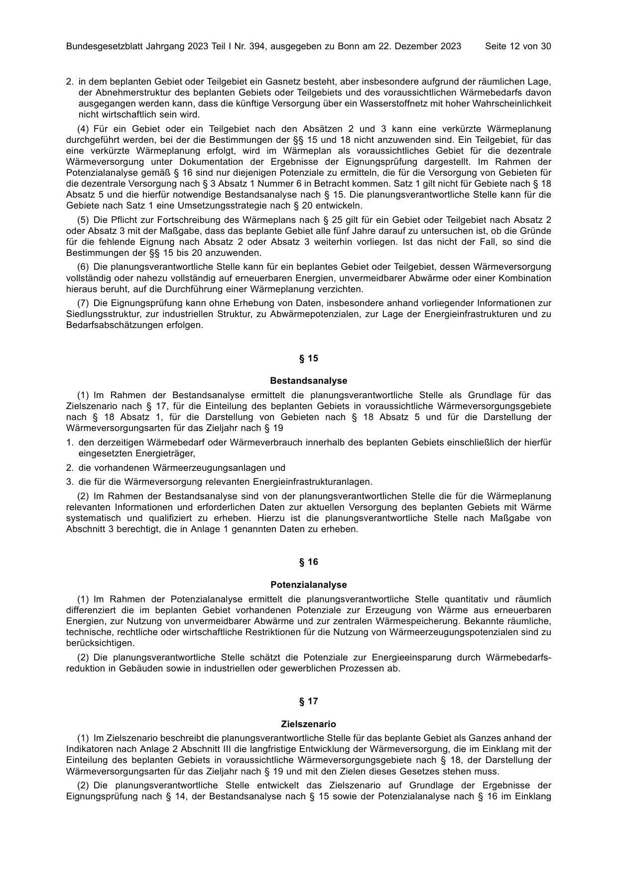 BGBl. 2023, Seite 12 — Originalseite als Abbildung