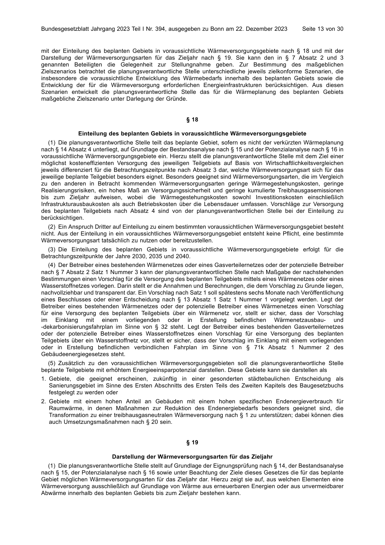 BGBl. 2023, Seite 13 — Originalseite als Abbildung
