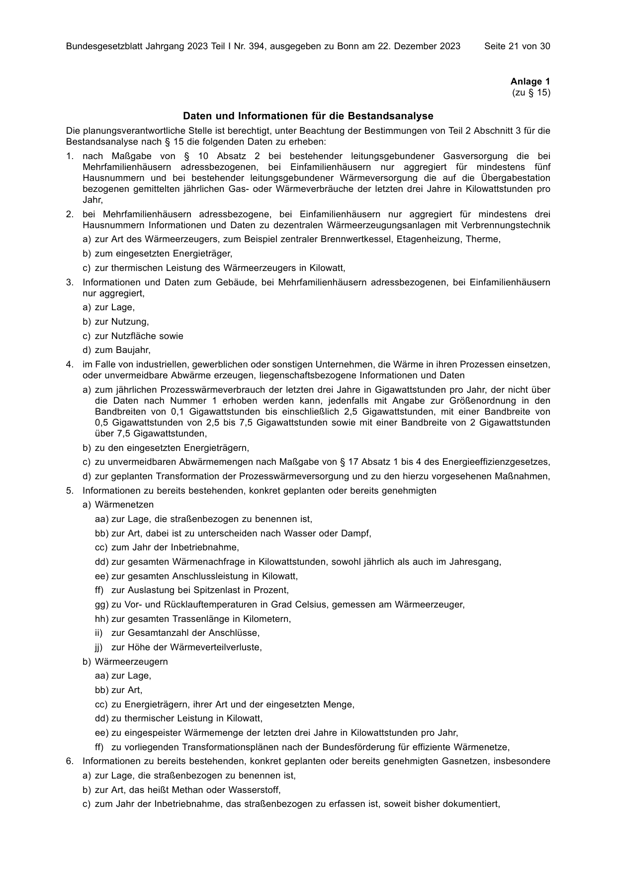 BGBl. 2023, Seite 21 — Originalseite als Abbildung