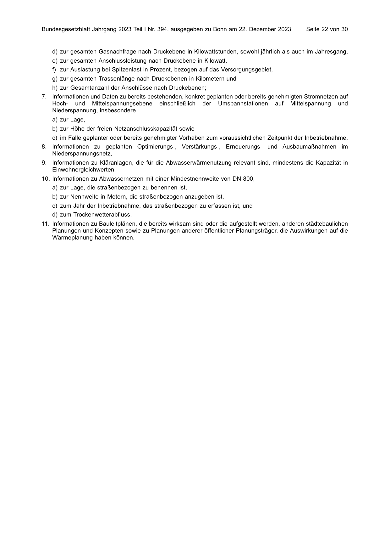 BGBl. 2023, Seite 22 — Originalseite als Abbildung