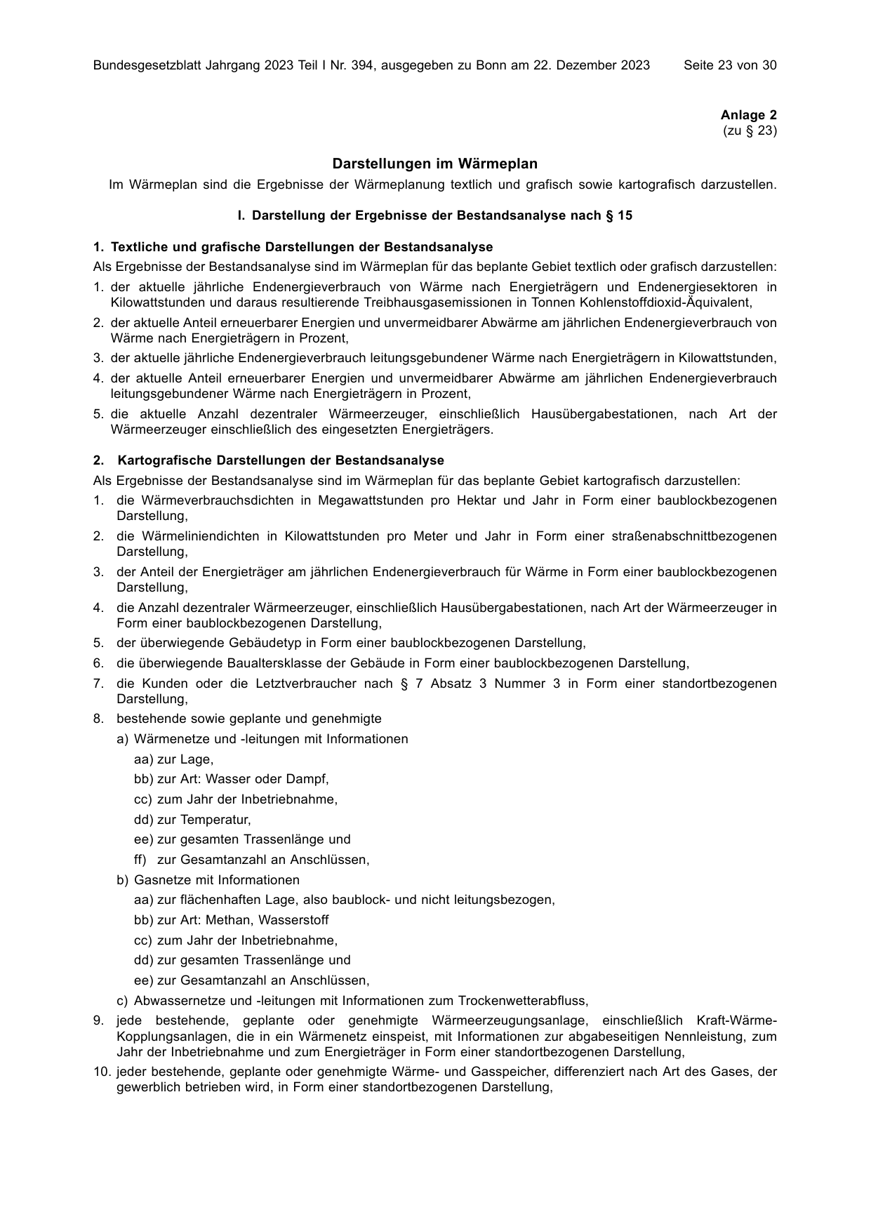 BGBl. 2023, Seite 23 — Originalseite als Abbildung