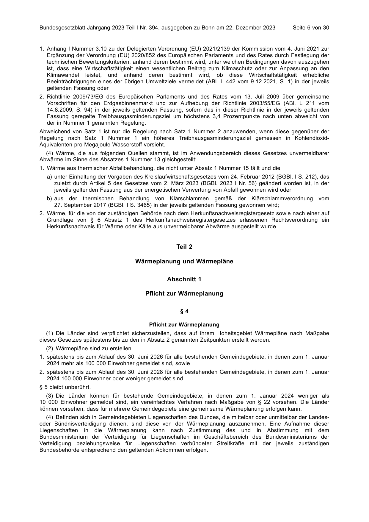 BGBl. 2023, Seite 6 — Originalseite als Abbildung