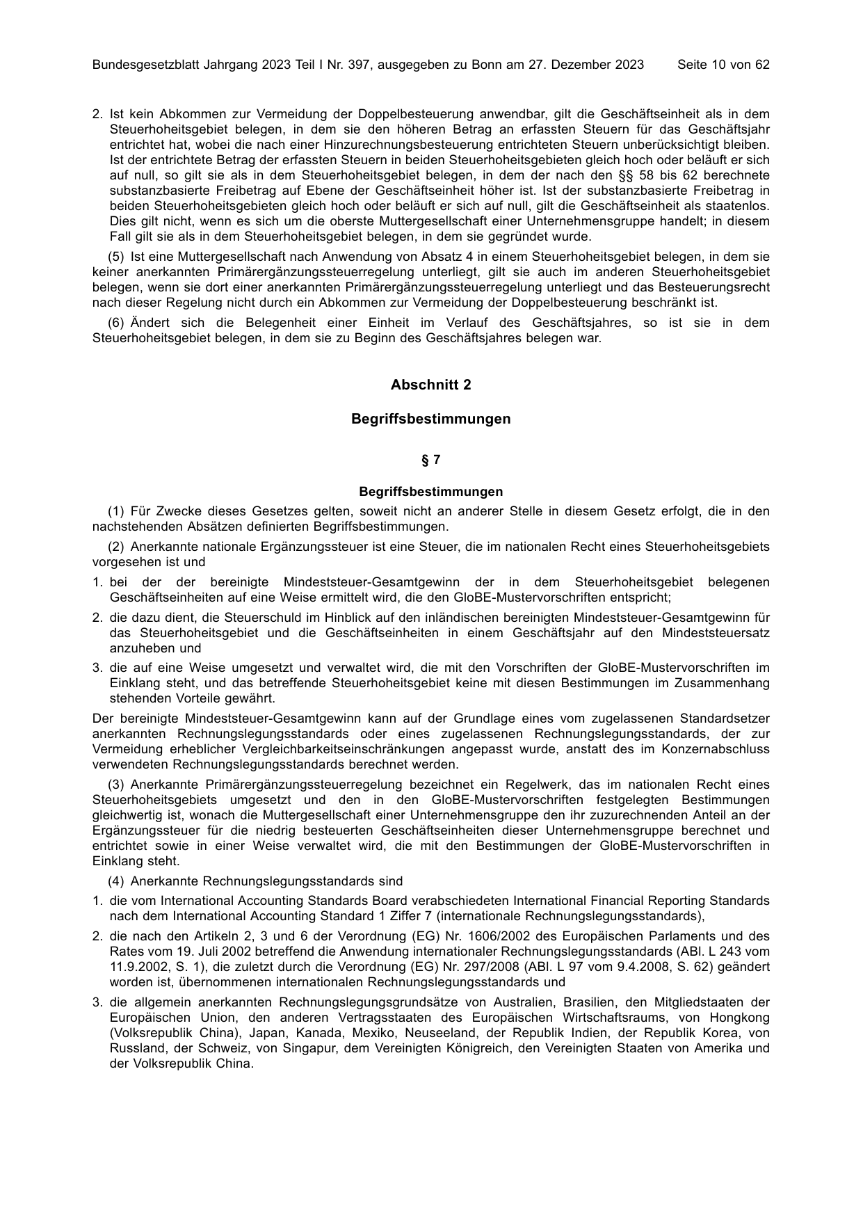BGBl. 2023, Seite 10 — Originalseite als Abbildung