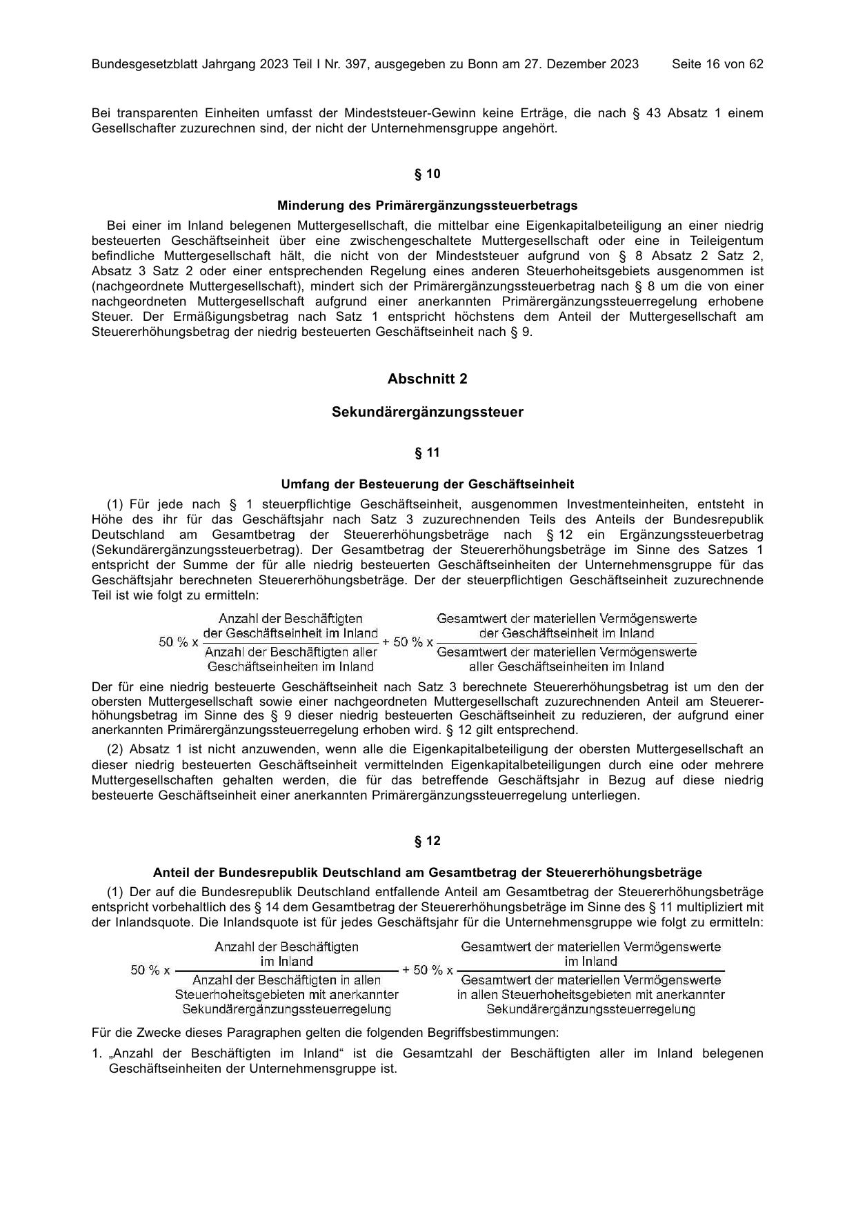 BGBl. 2023, Seite 16 — Originalseite als Abbildung