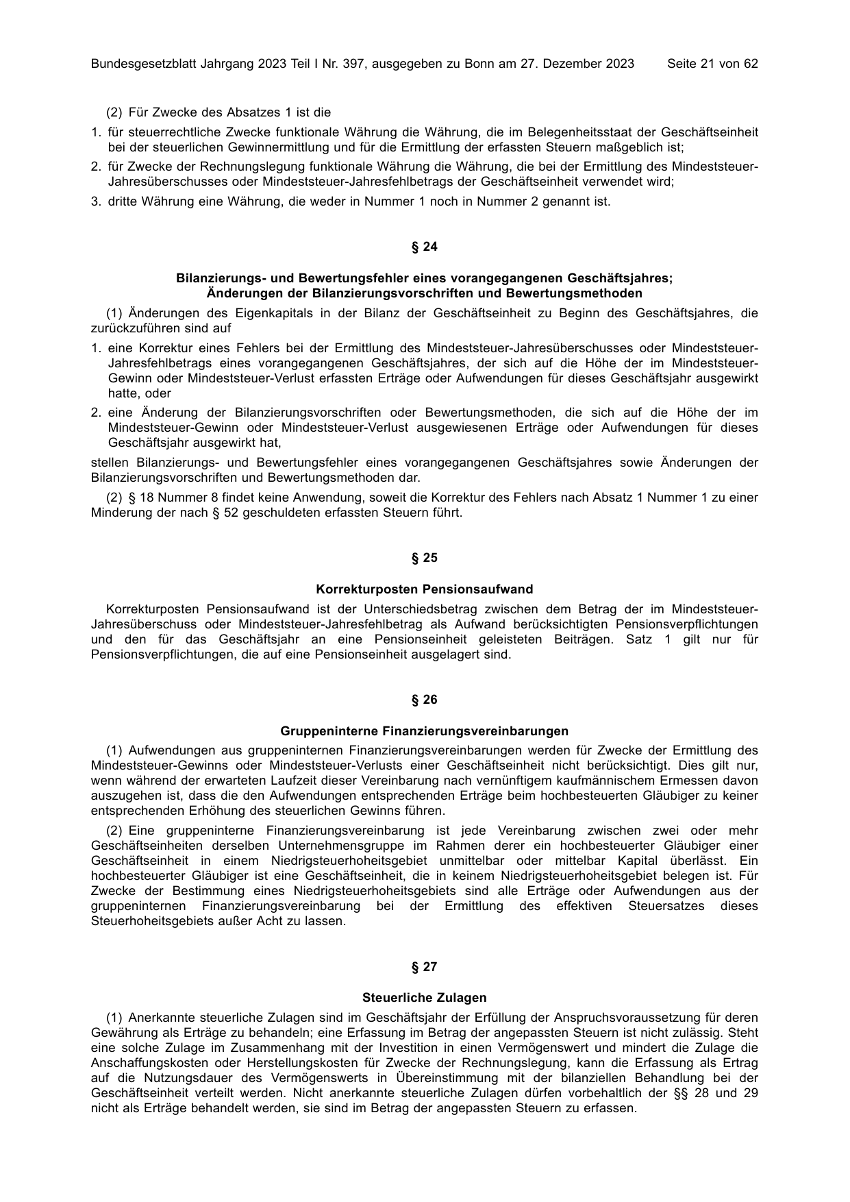 BGBl. 2023, Seite 21 — Originalseite als Abbildung