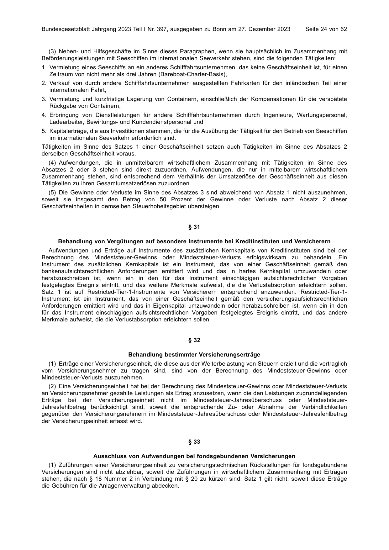 BGBl. 2023, Seite 24 — Originalseite als Abbildung