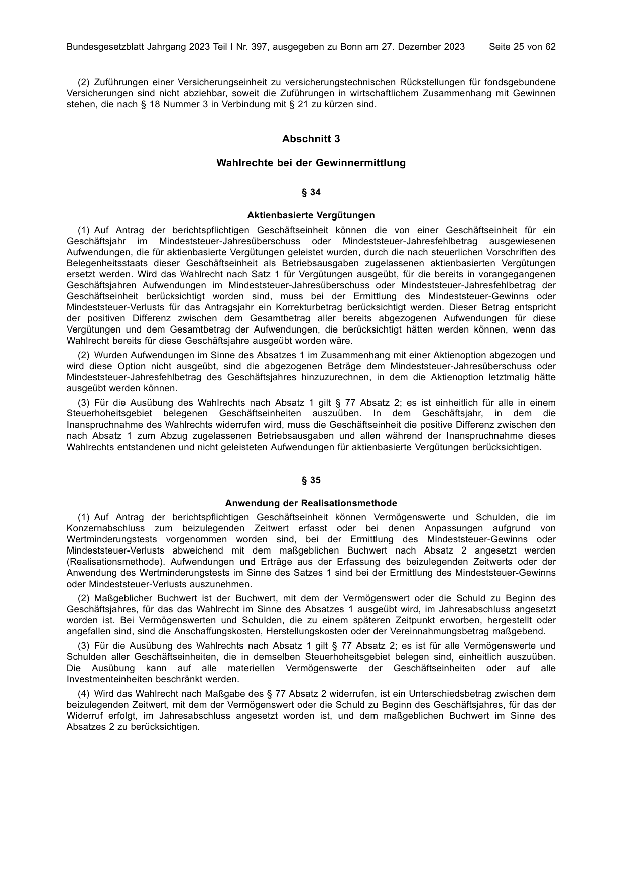 BGBl. 2023, Seite 25 — Originalseite als Abbildung