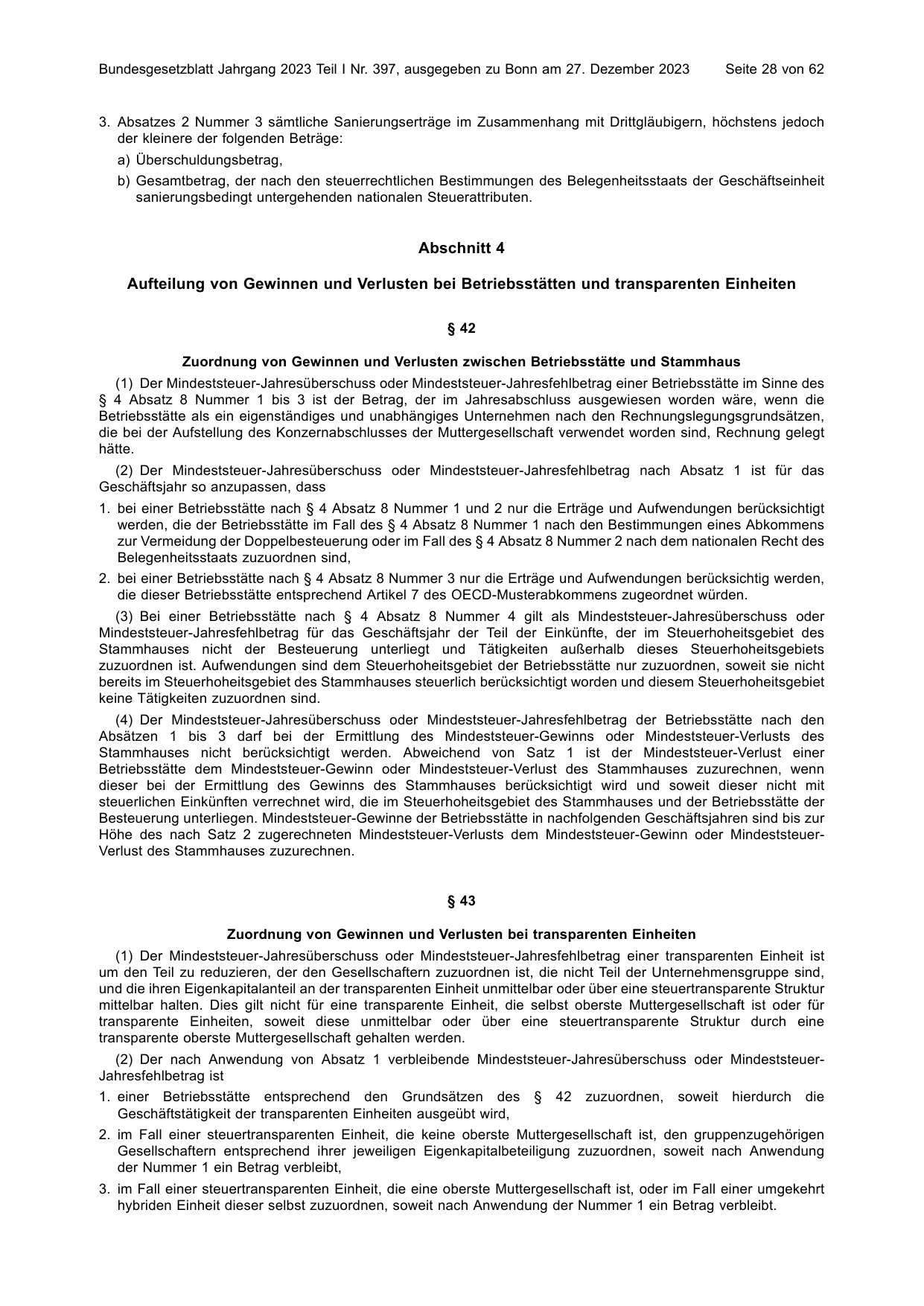 BGBl. 2023, Seite 28 — Originalseite als Abbildung