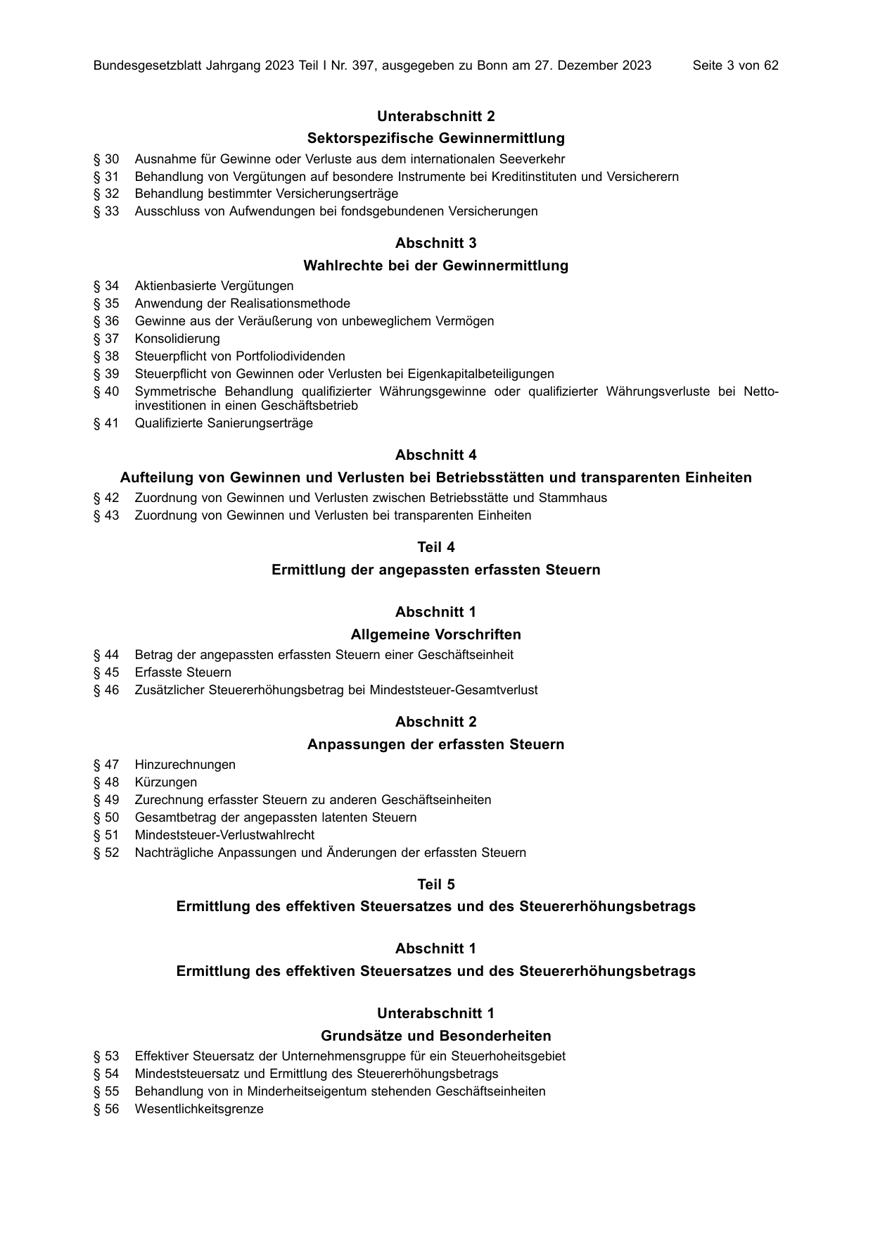 BGBl. 2023, Seite 3 — Originalseite als Abbildung