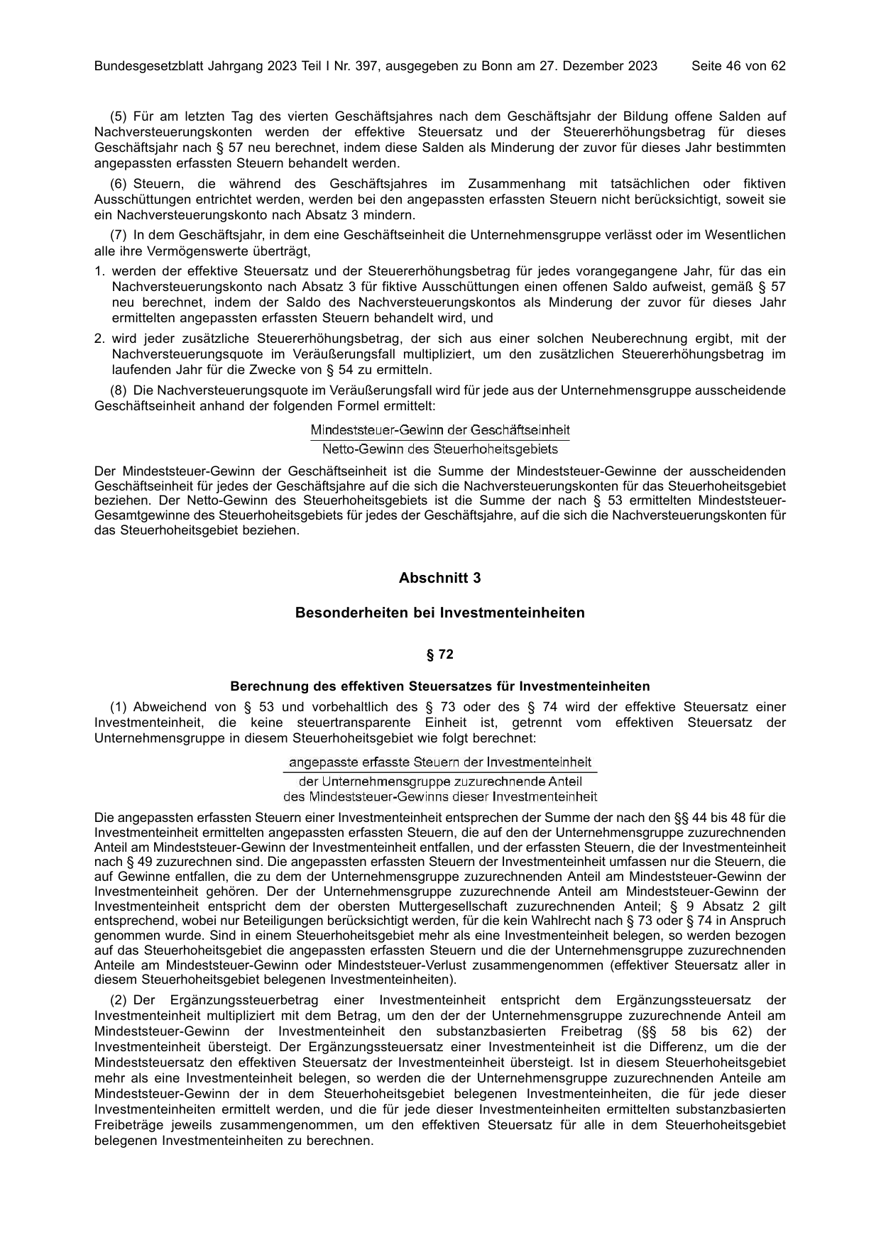 BGBl. 2023, Seite 46 — Originalseite als Abbildung