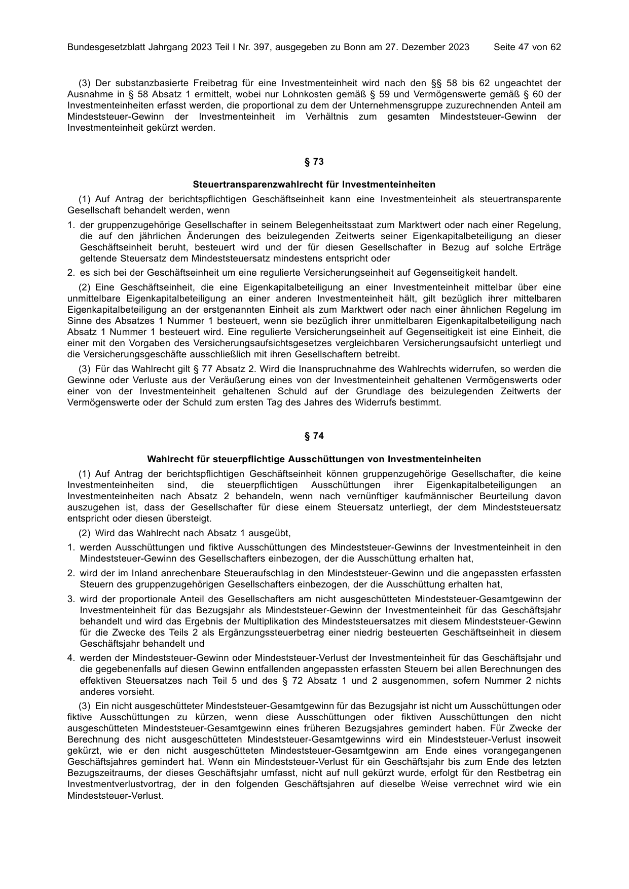 BGBl. 2023, Seite 47 — Originalseite als Abbildung