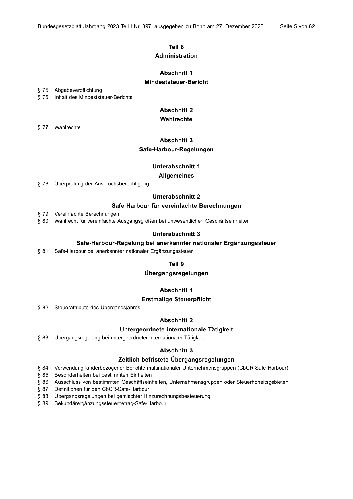 BGBl. 2023, Seite 5 — Originalseite als Abbildung