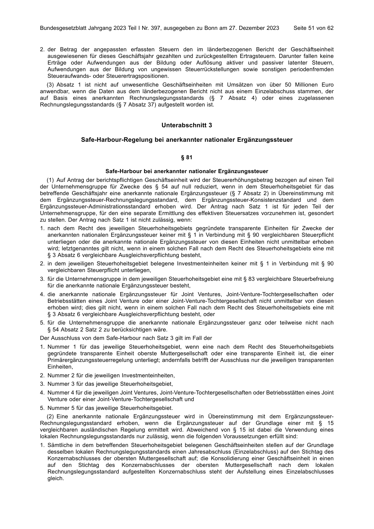 BGBl. 2023, Seite 51 — Originalseite als Abbildung