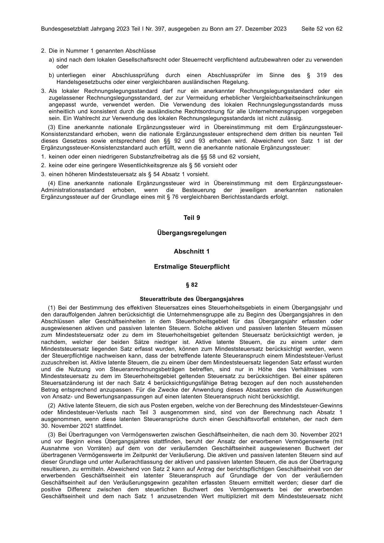 BGBl. 2023, Seite 52 — Originalseite als Abbildung