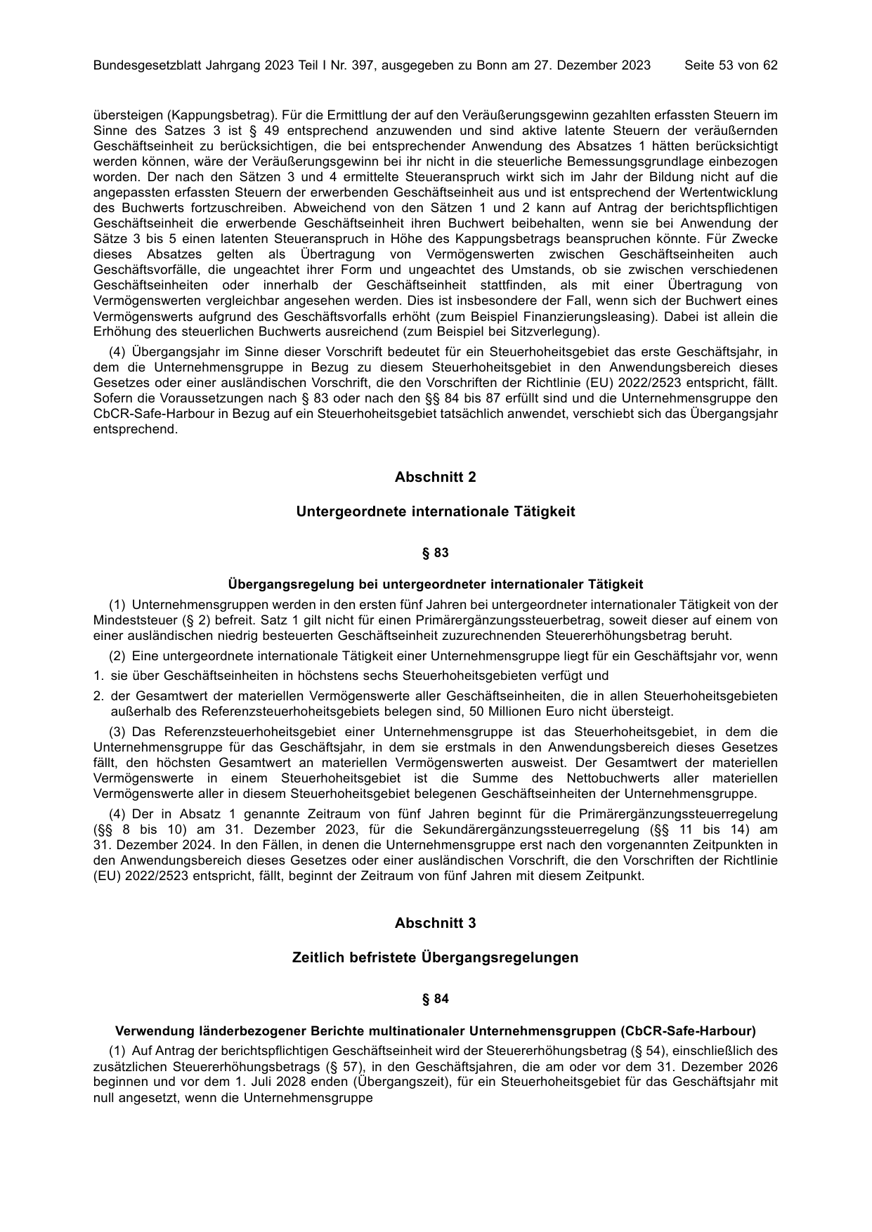 BGBl. 2023, Seite 53 — Originalseite als Abbildung