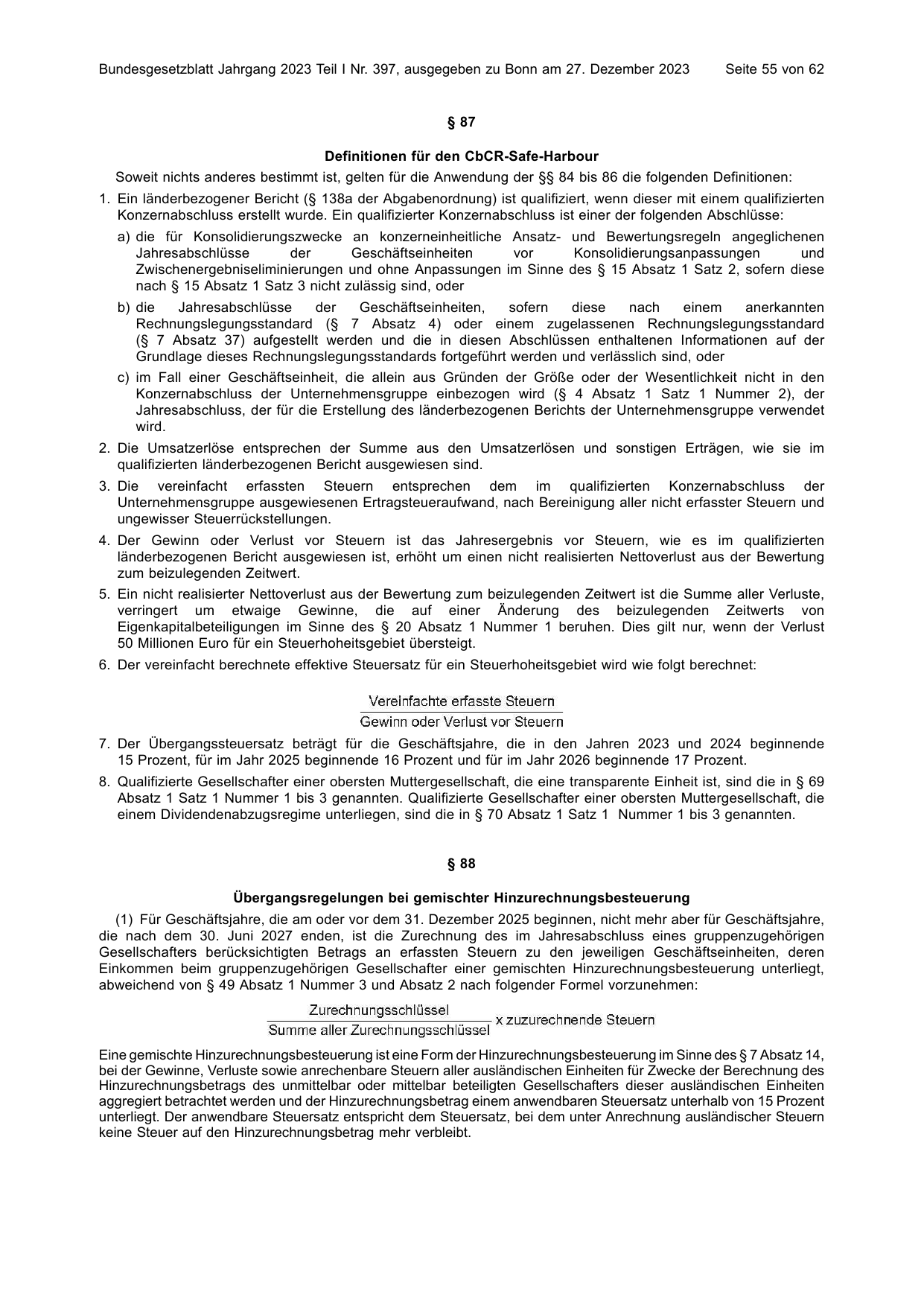 BGBl. 2023, Seite 55 — Originalseite als Abbildung