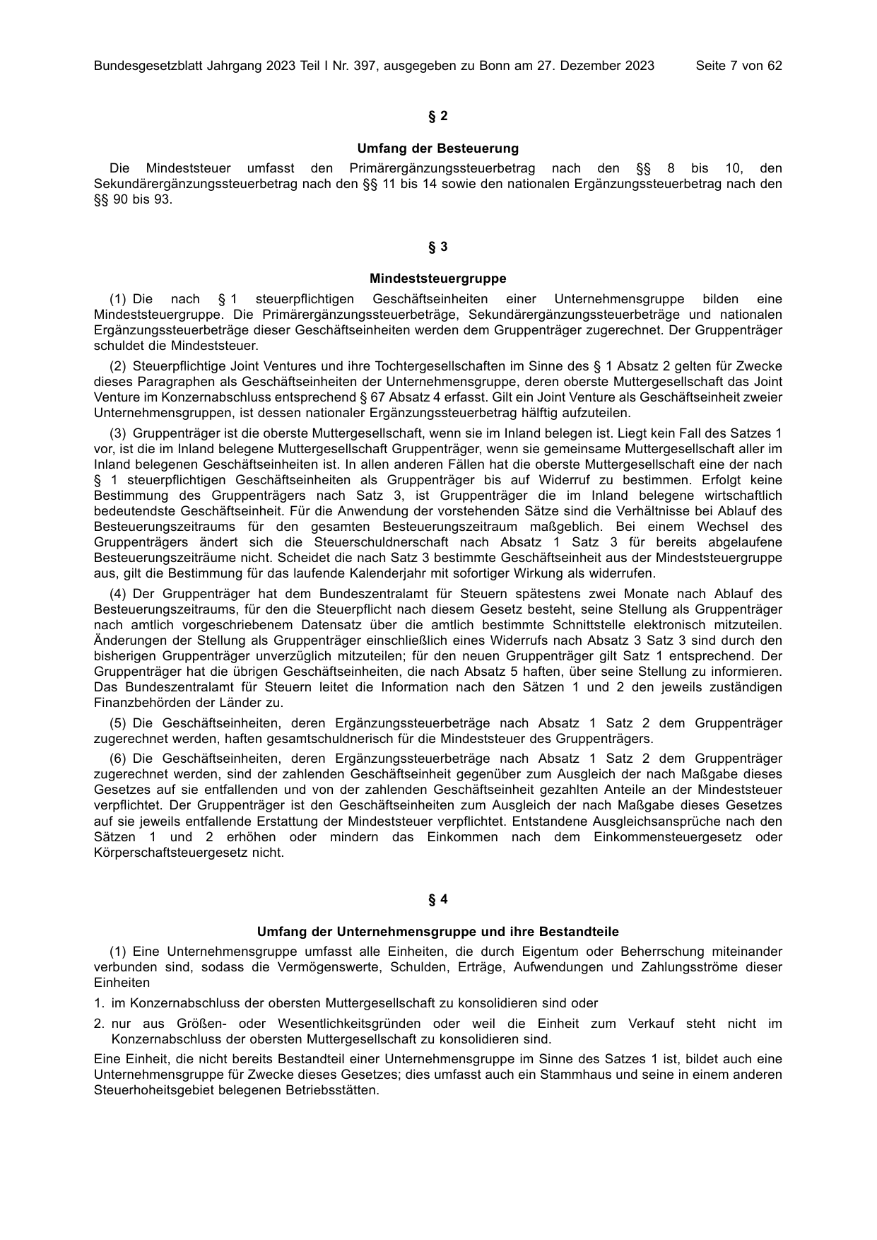 BGBl. 2023, Seite 7 — Originalseite als Abbildung