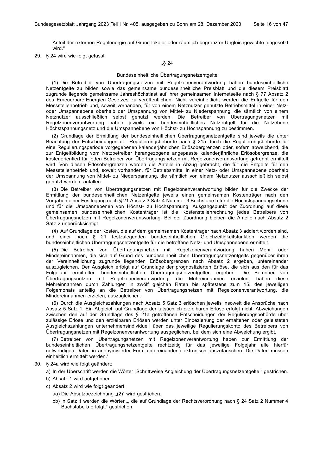 BGBl. 2023, Seite 16 — Originalseite als Abbildung