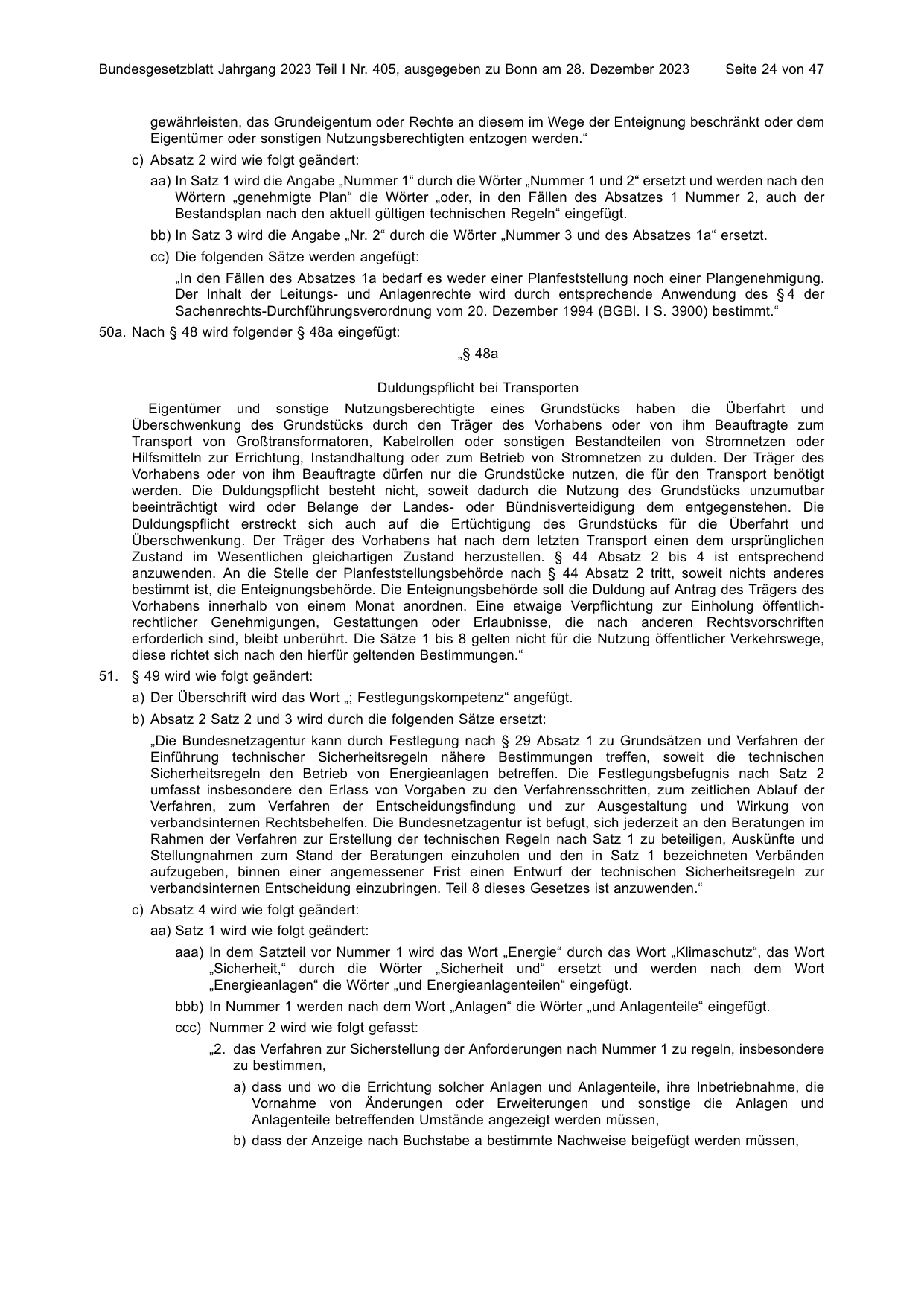 BGBl. 2023, Seite 24 — Originalseite als Abbildung