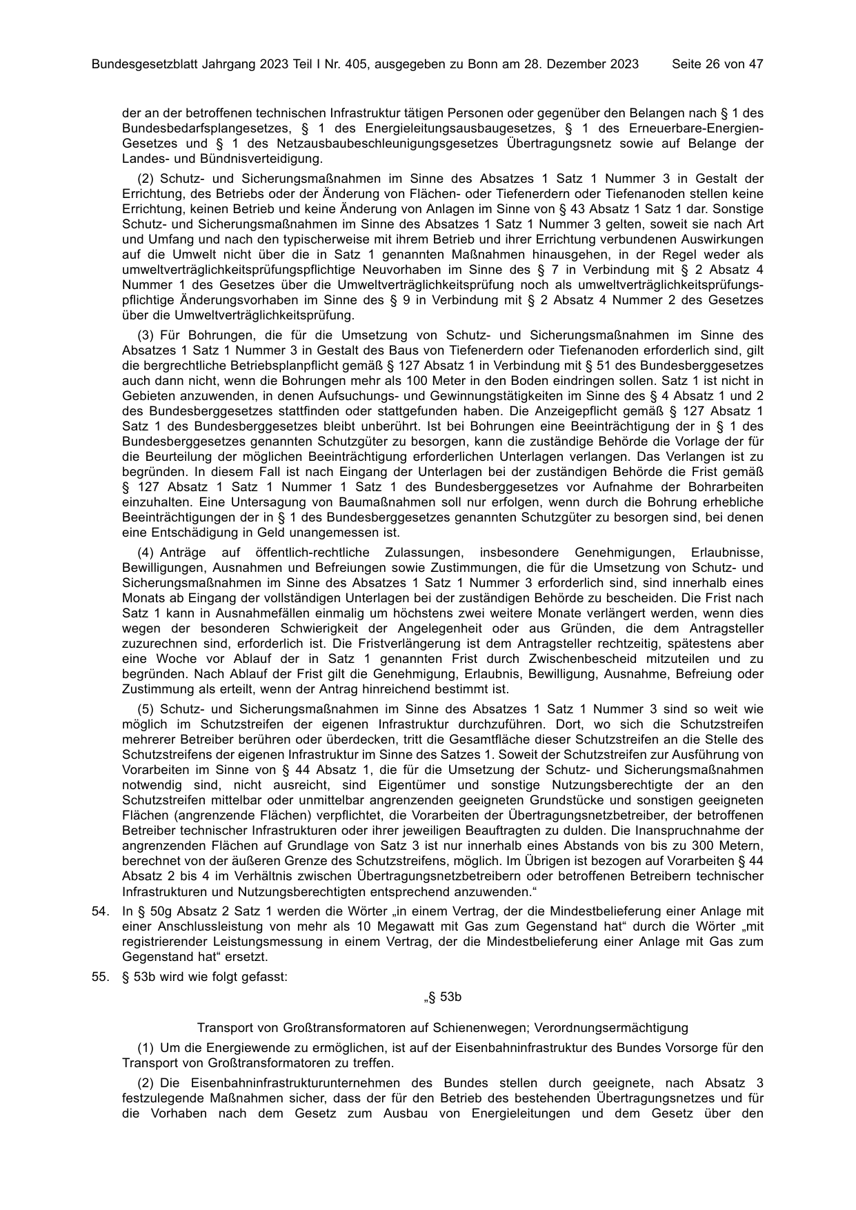 BGBl. 2023, Seite 26 — Originalseite als Abbildung