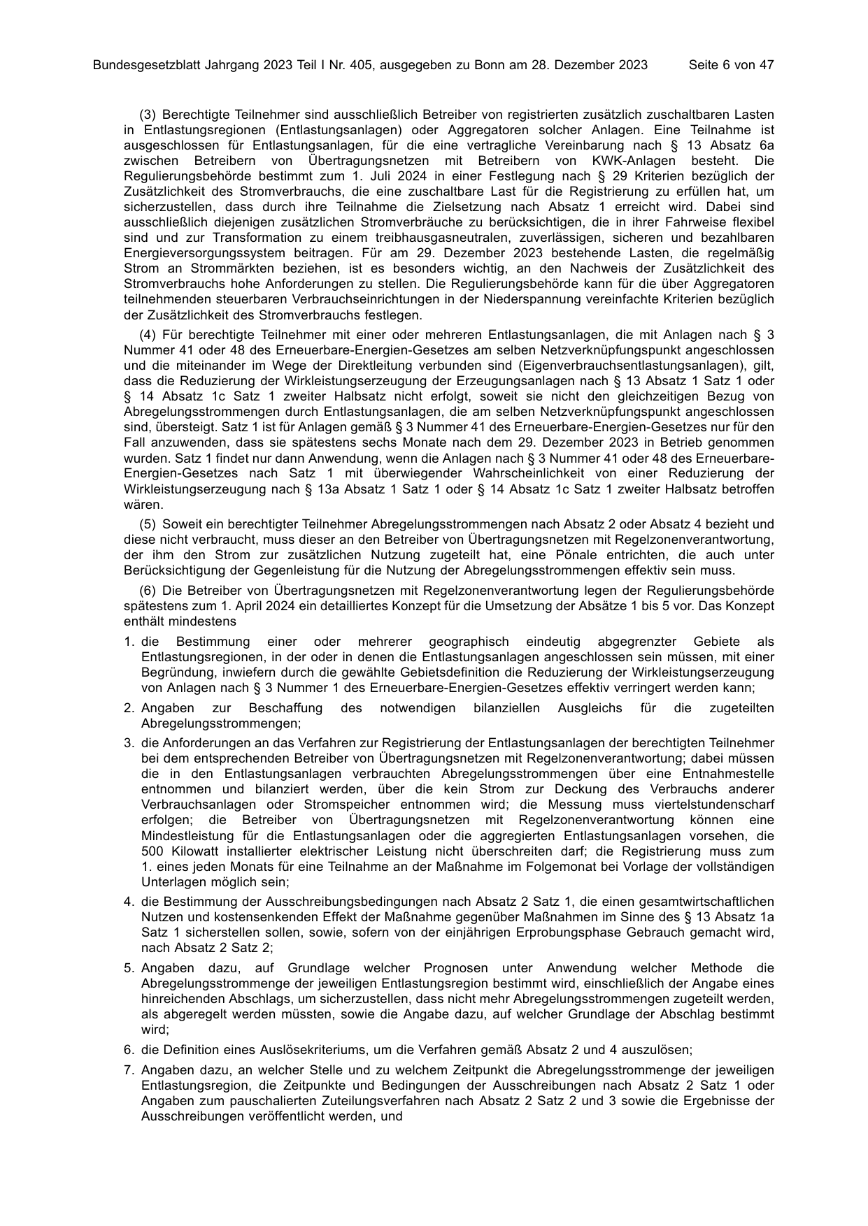 BGBl. 2023, Seite 6 — Originalseite als Abbildung