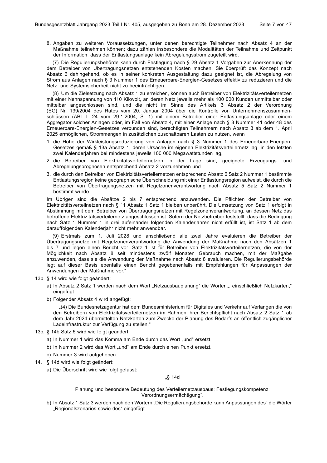 BGBl. 2023, Seite 7 — Originalseite als Abbildung