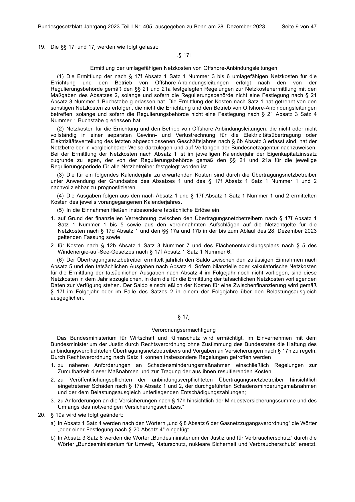 BGBl. 2023, Seite 9 — Originalseite als Abbildung