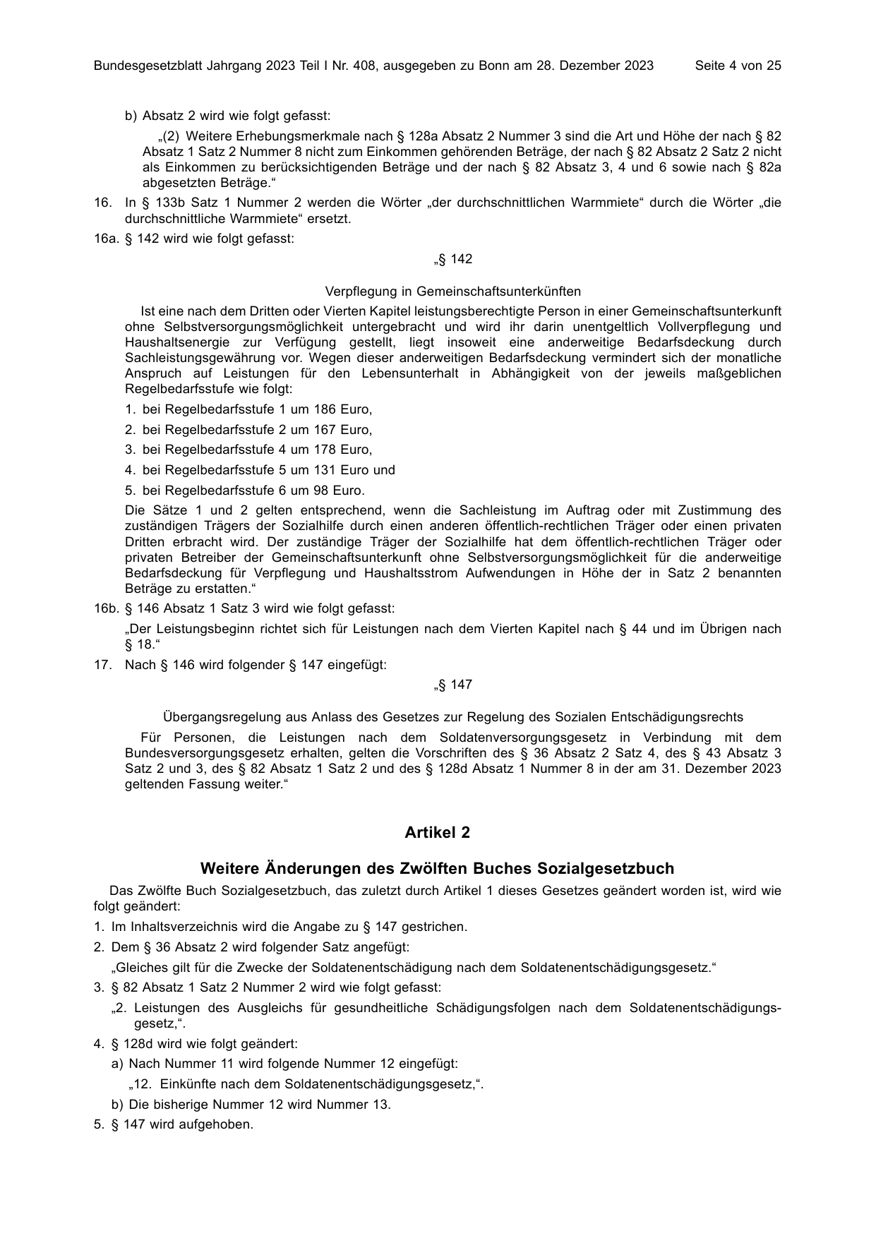 BGBl. 2023, Seite 4 — Originalseite als Abbildung