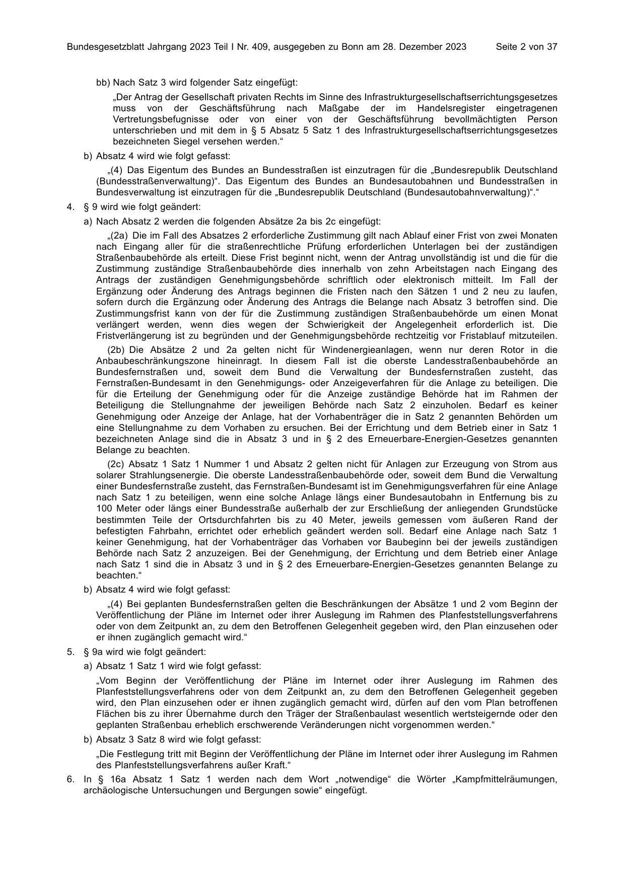 BGBl. 2023, Seite 2 — Originalseite als Abbildung