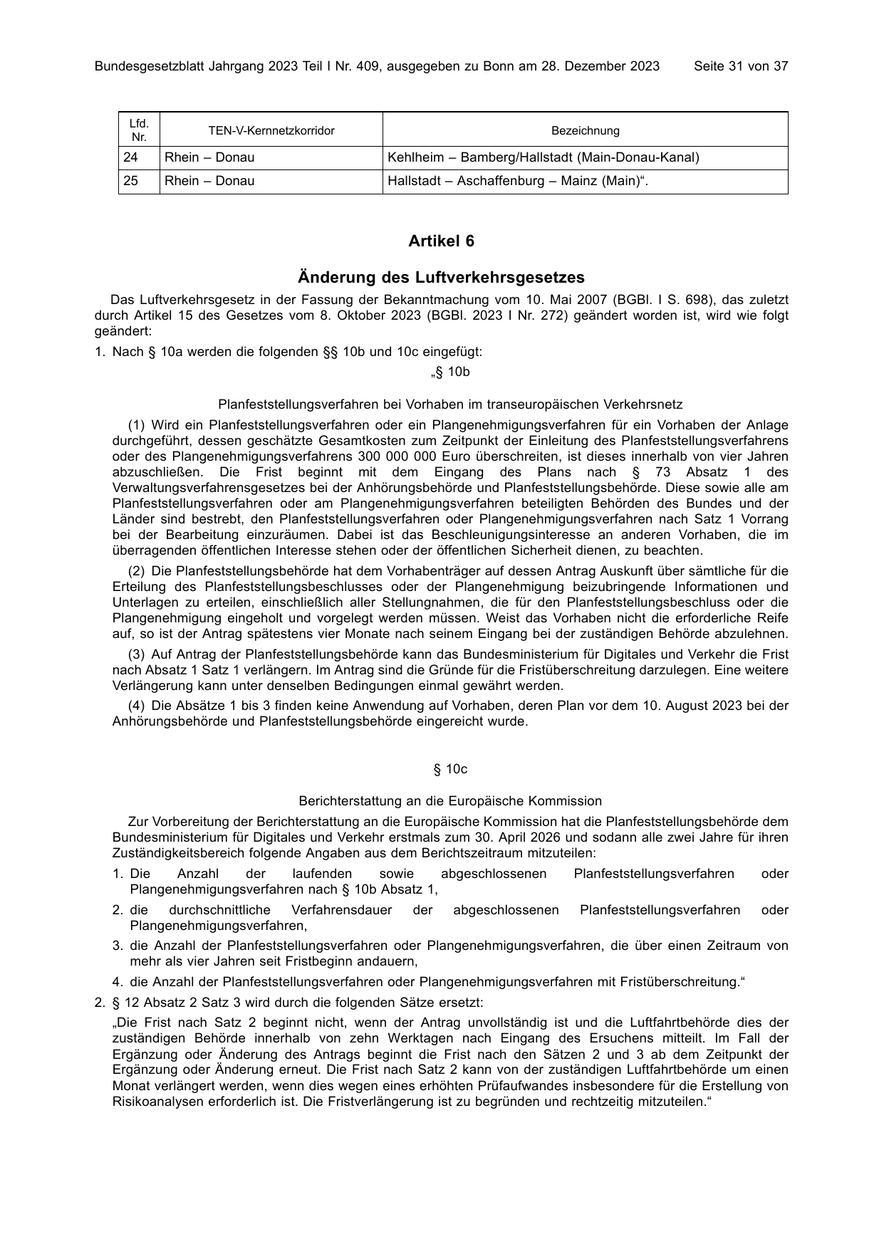 BGBl. 2023, Seite 31 — Originalseite als Abbildung