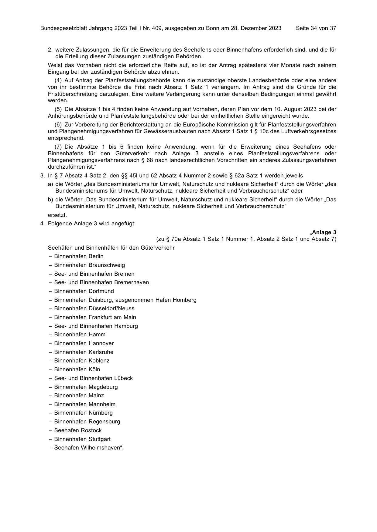 BGBl. 2023, Seite 34 — Originalseite als Abbildung