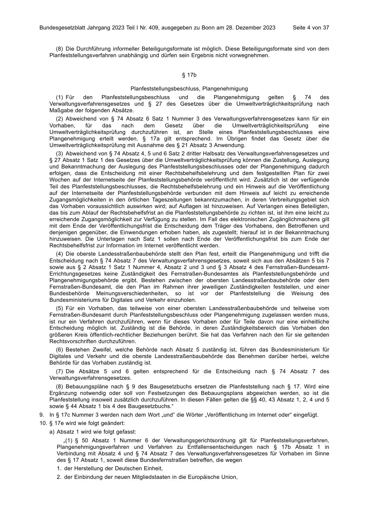 BGBl. 2023, Seite 4 — Originalseite als Abbildung