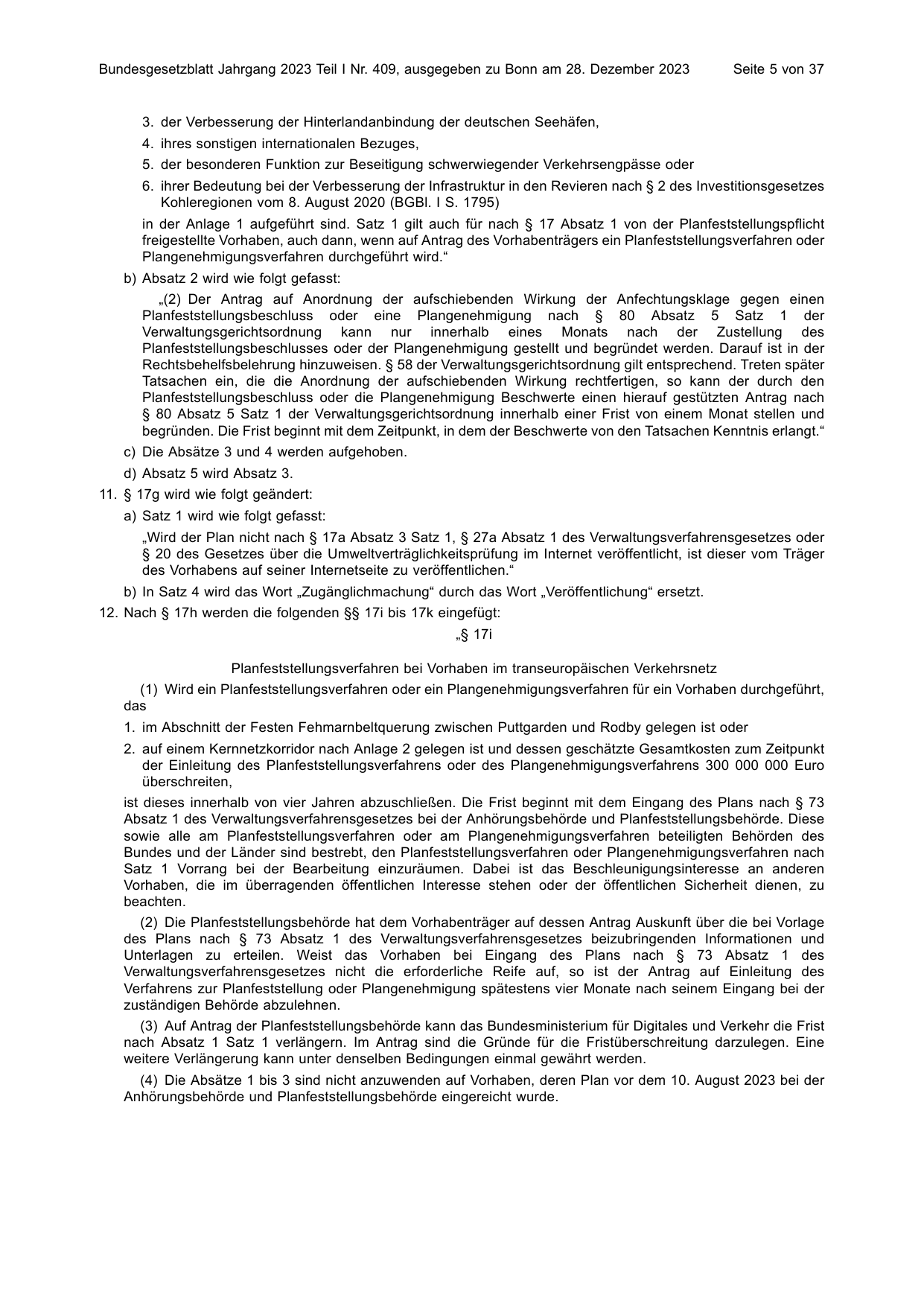 BGBl. 2023, Seite 5 — Originalseite als Abbildung