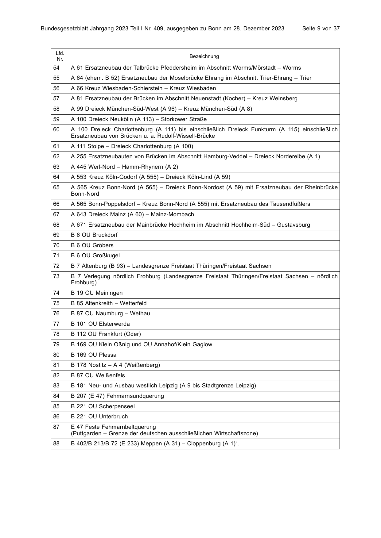 BGBl. 2023, Seite 9 — Originalseite als Abbildung